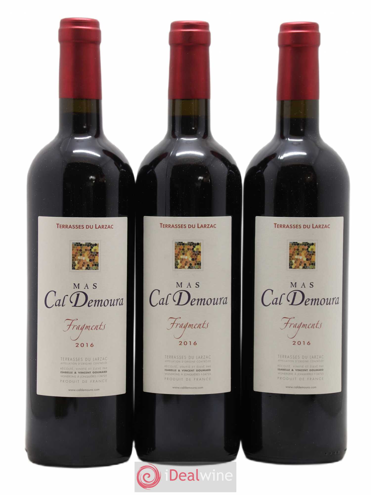 Terrasses du Larzac Fragments Mas Cal Demoura 2016 - Lot de 3 bouteilles - 0
