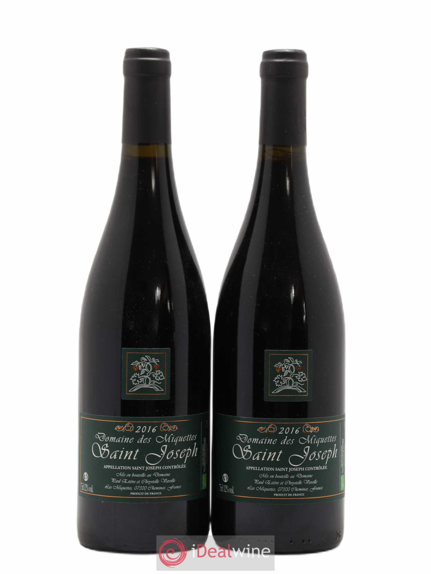 Saint-Joseph Miquettes (Domaine des) 2016 - Lot de 2 bouteilles - 0