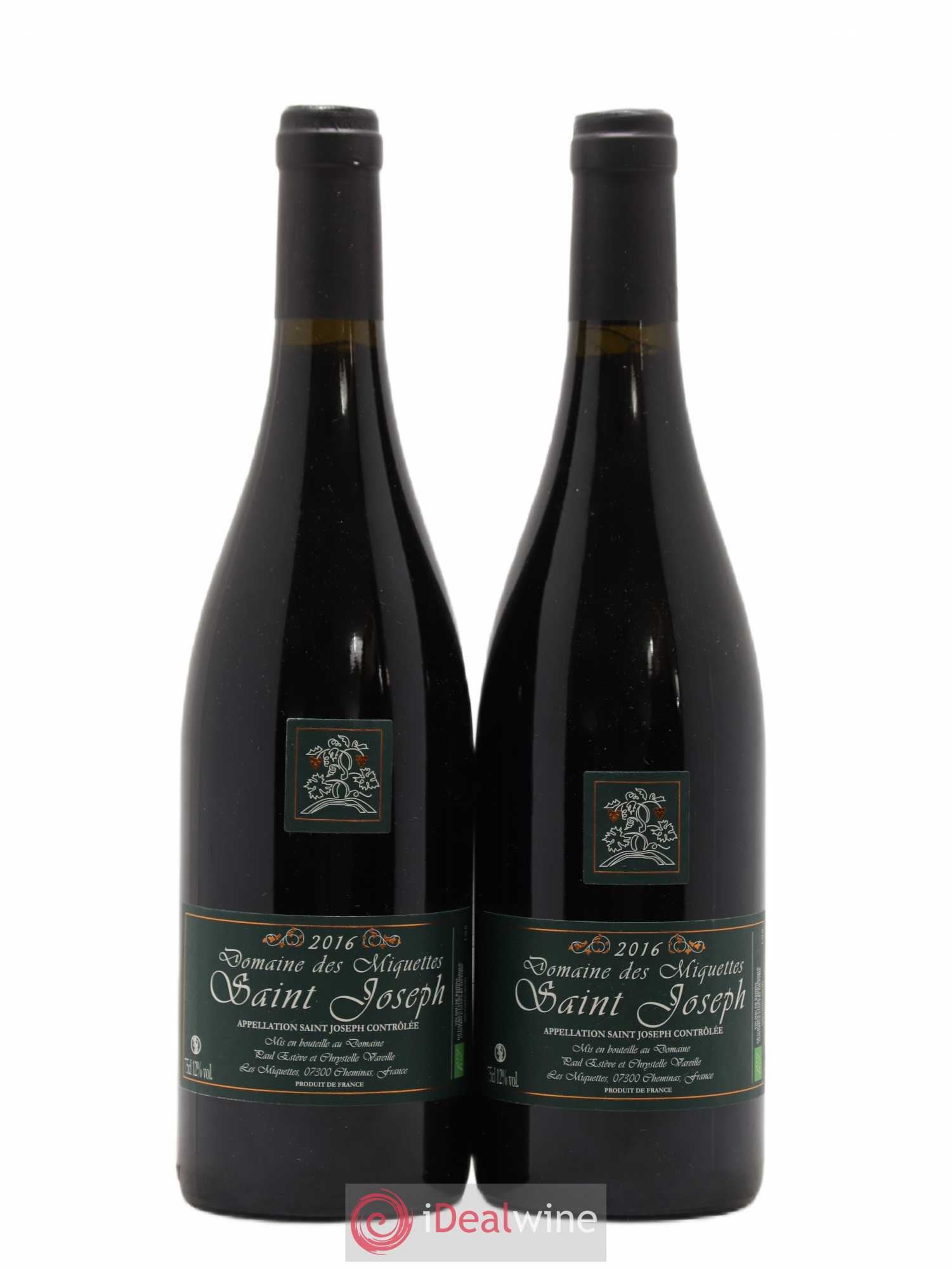 Saint-Joseph Miquettes (Domaine des) 2016 - Lot de 2 bouteilles - 0