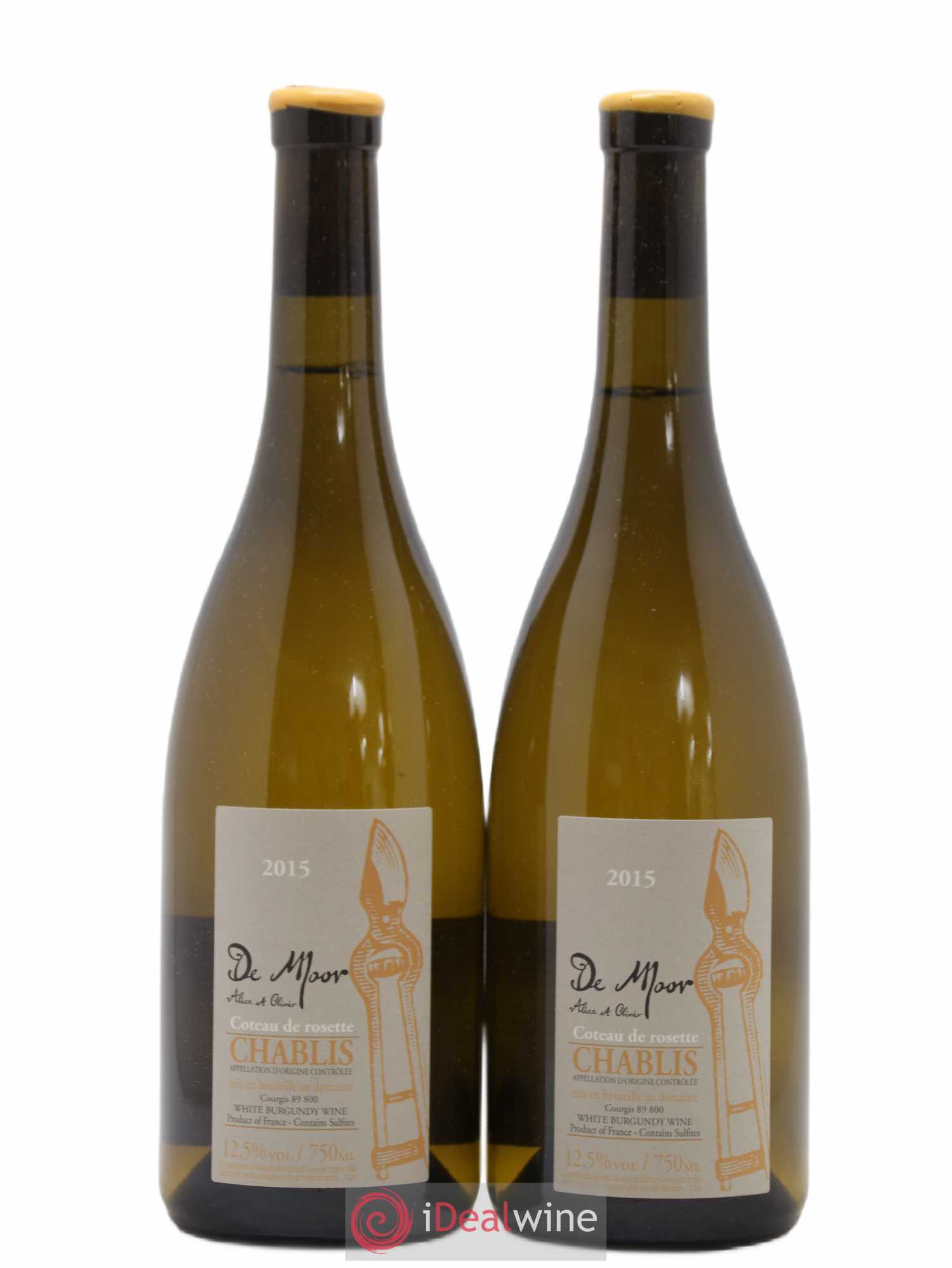 Bourgogne Chitry Alice et Olivier De Moor 2015 - Lot de 2 bouteilles - 0