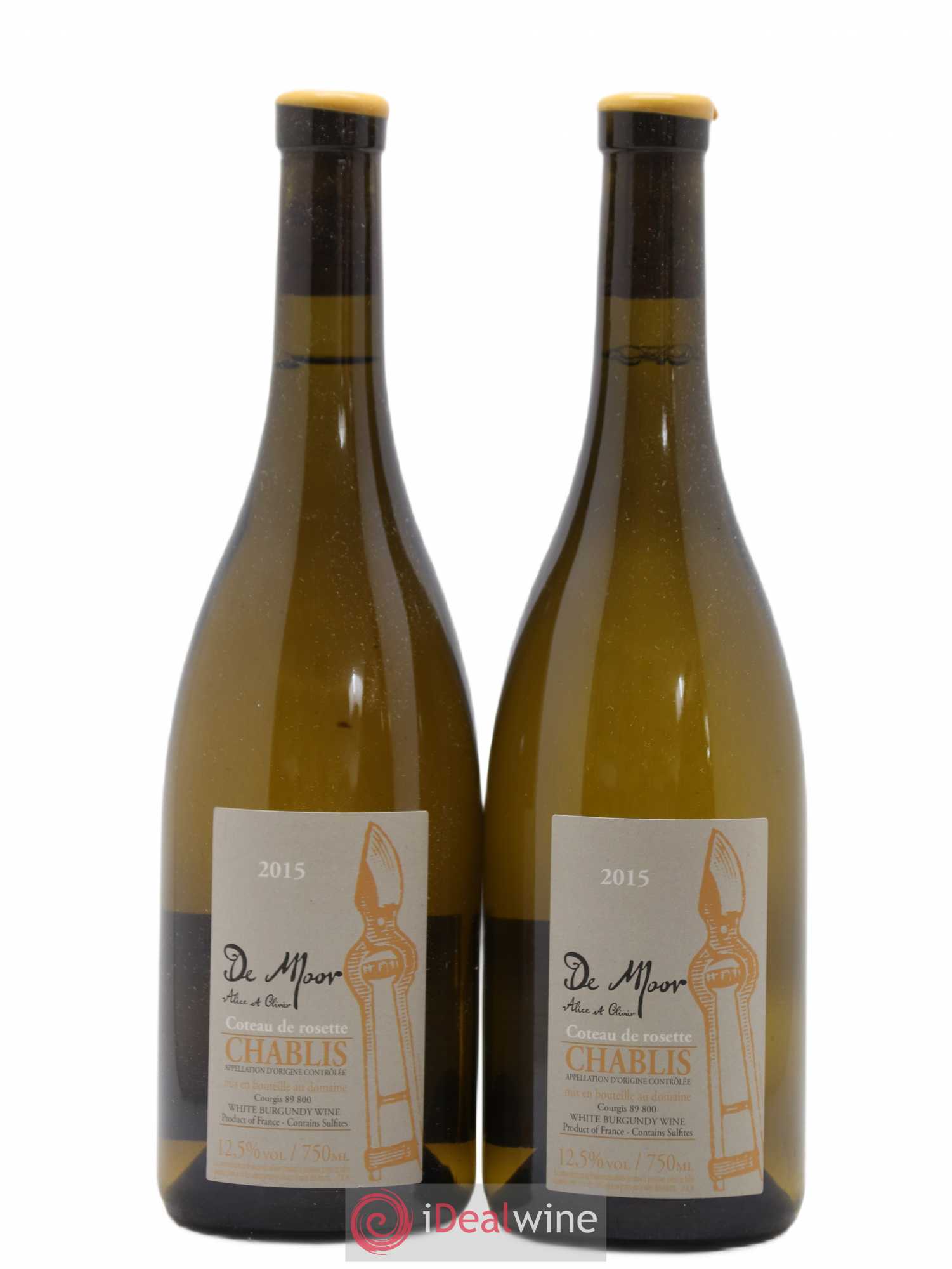 Bourgogne Chitry Alice et Olivier De Moor 2015 - Lot de 2 bouteilles - 0