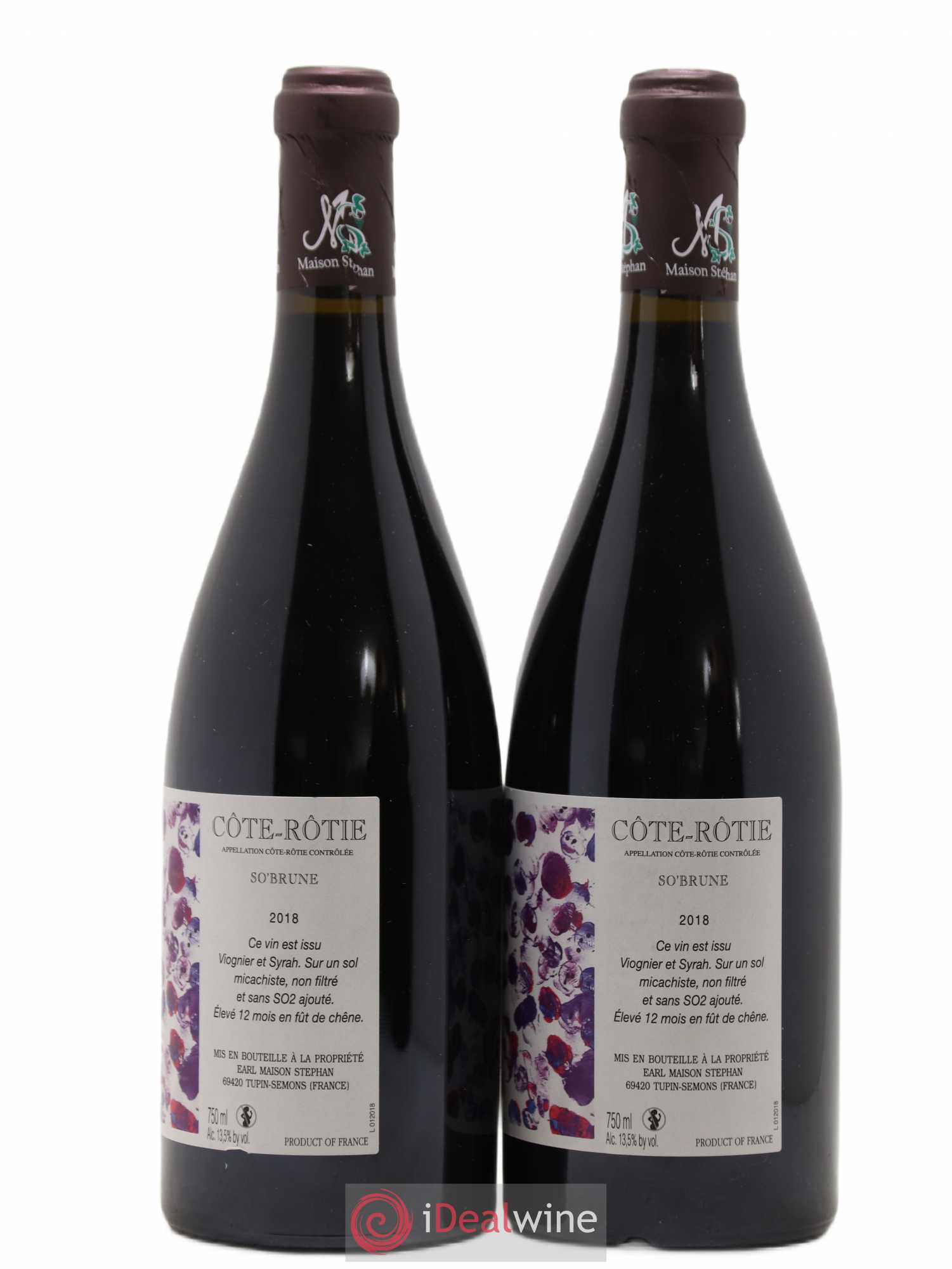 Côte-Rôtie So'Brune Jean-Michel Stephan 2018 - Lot de 2 bouteilles - 1