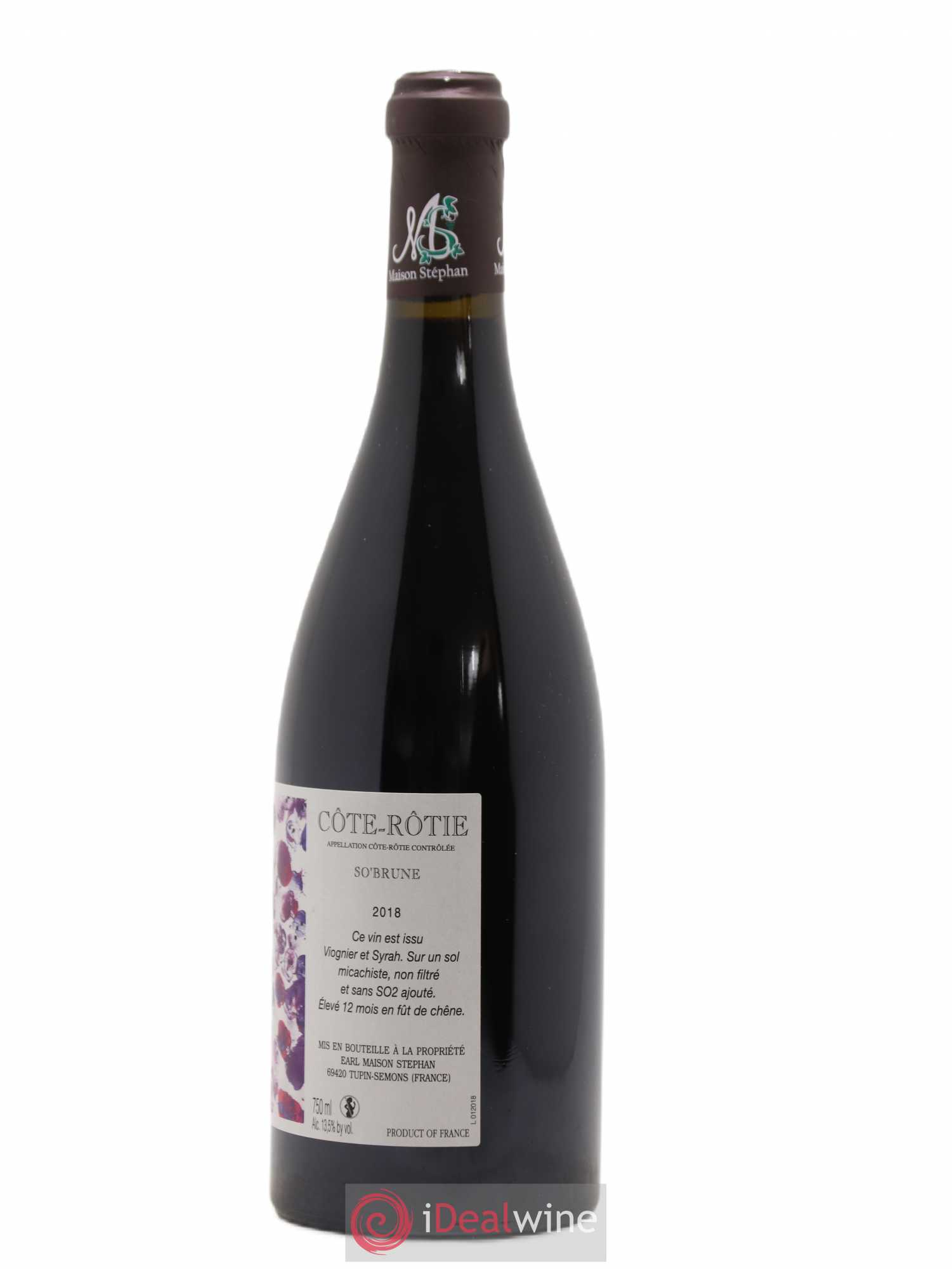 Côte-Rôtie So'Brune Jean-Michel Stephan 2018 - Lot de 1 bouteille - 1