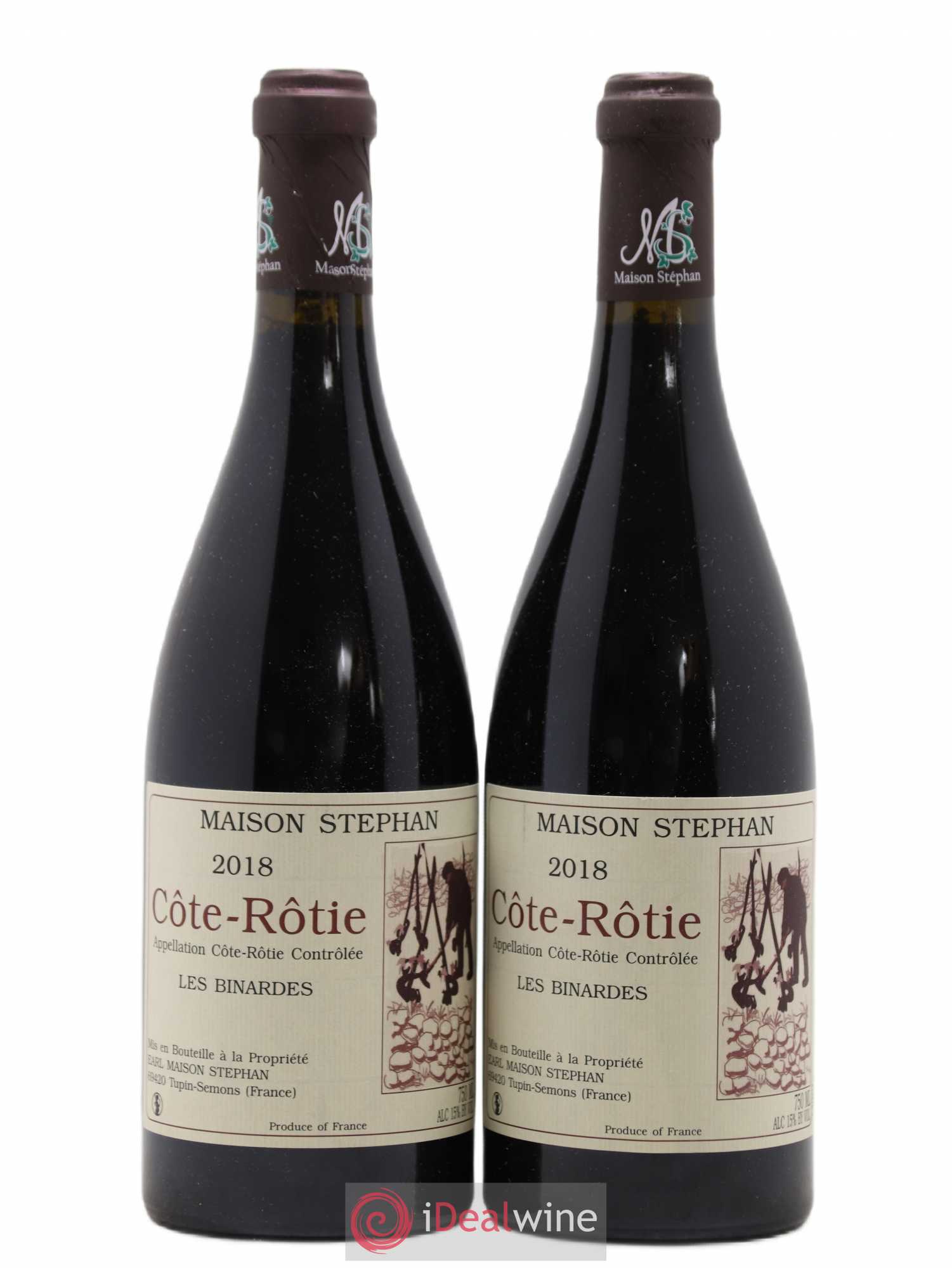 Côte-Rôtie Les Binardes Jean-Michel Stephan 2018 - Lot de 2 bouteilles - 0