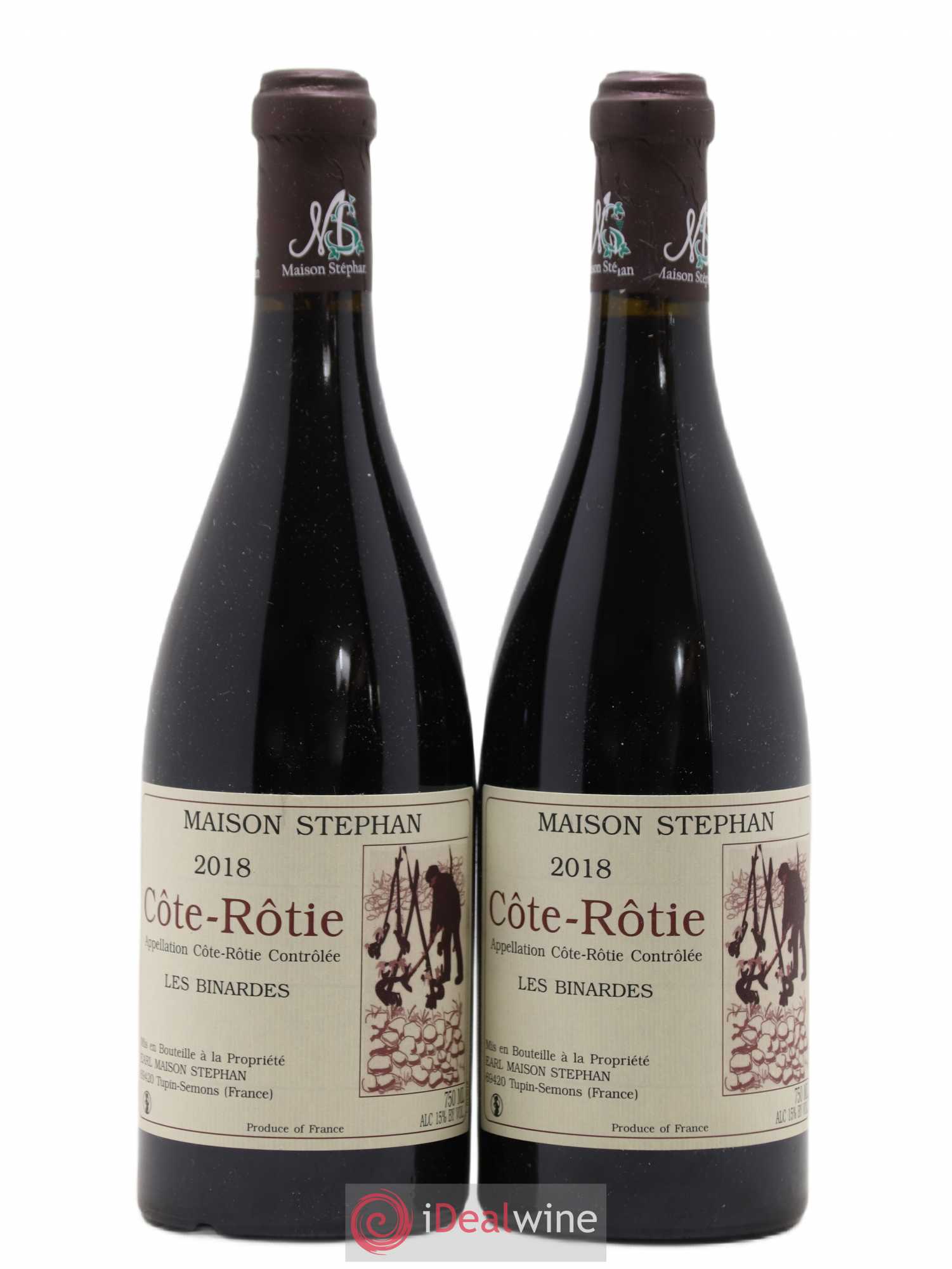 Côte-Rôtie Les Binardes Jean-Michel Stephan 2018 - Lot de 2 bouteilles - 0