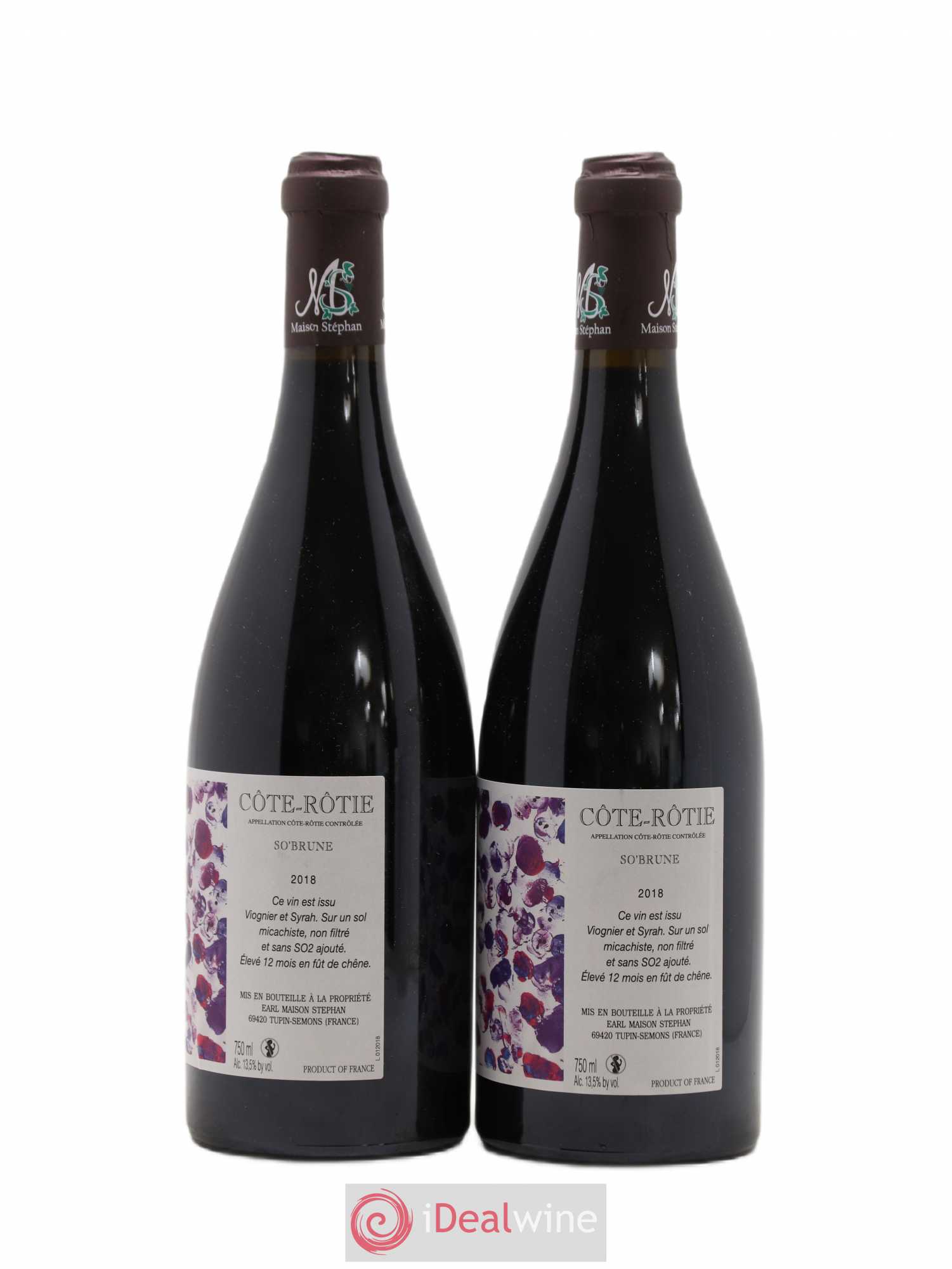 Côte-Rôtie So'Brune Jean-Michel Stephan 2018 - Lot de 2 bouteilles - 1