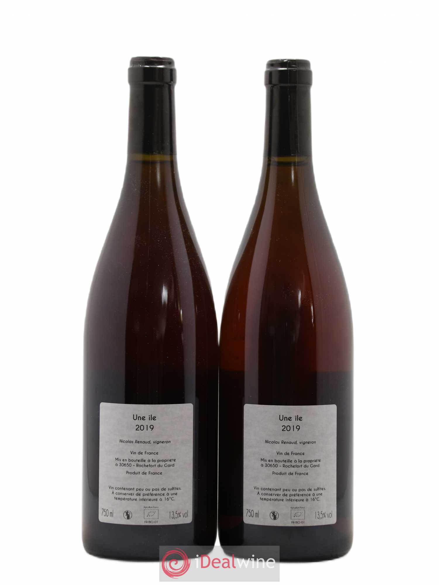 Vin de France Une Ile Clos des Grillons 2019 - Lot de 2 bouteilles - 1
