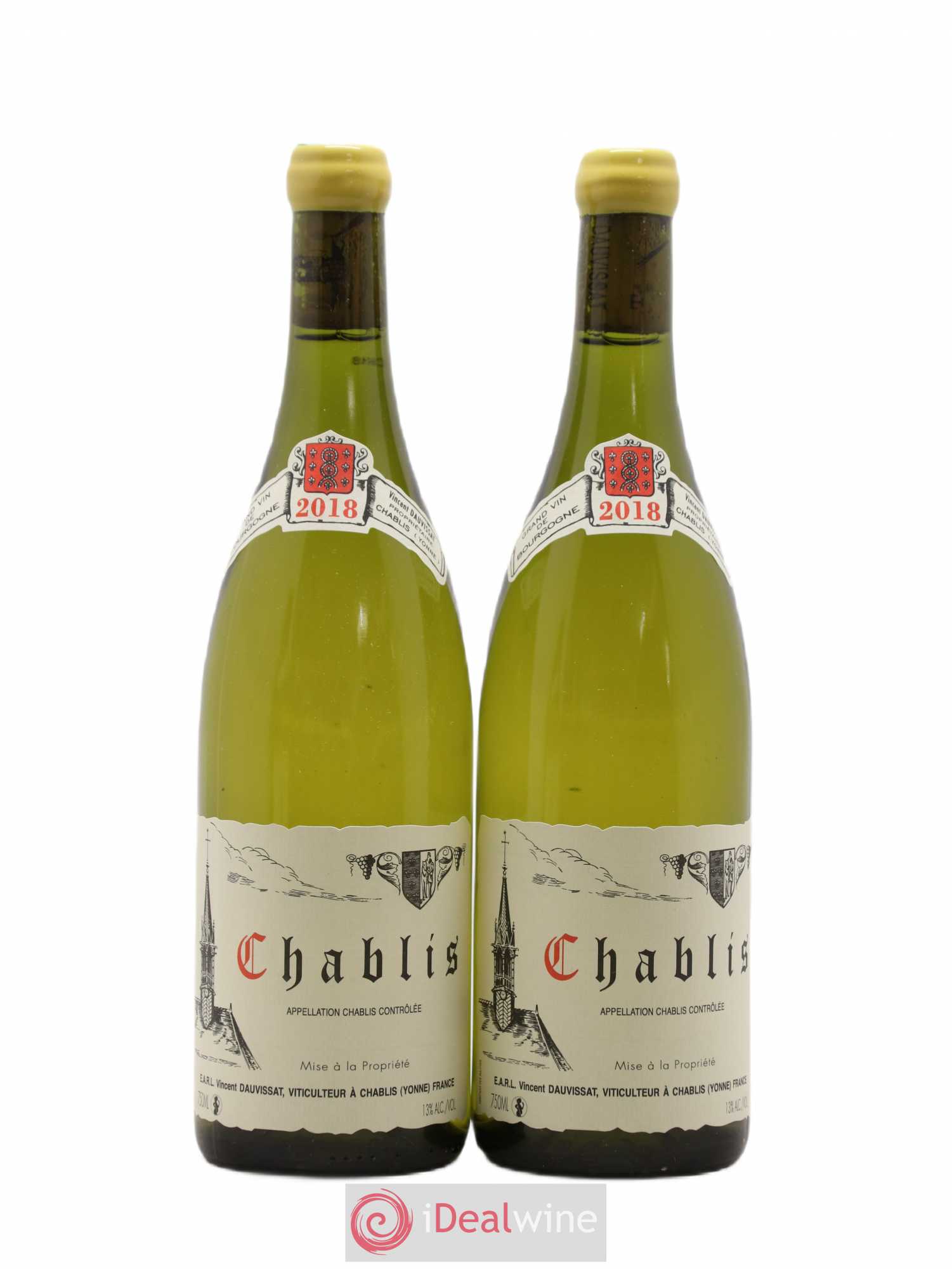 Chablis Vincent Dauvissat (Domaine) 2018 - Lot de 2 bouteilles - 0