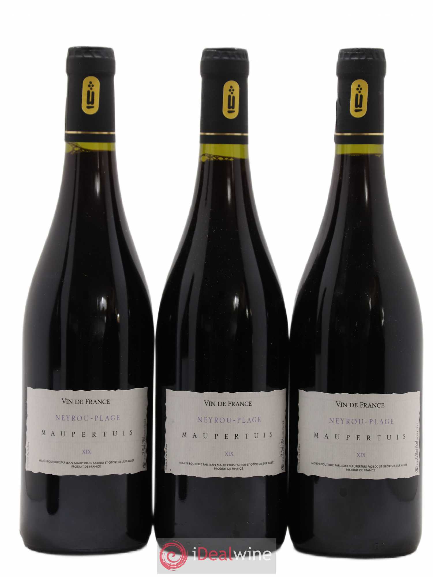 Vin de France Neyrou Plage Jean Maupertuis 2019 - Lot de 3 bouteilles - 0