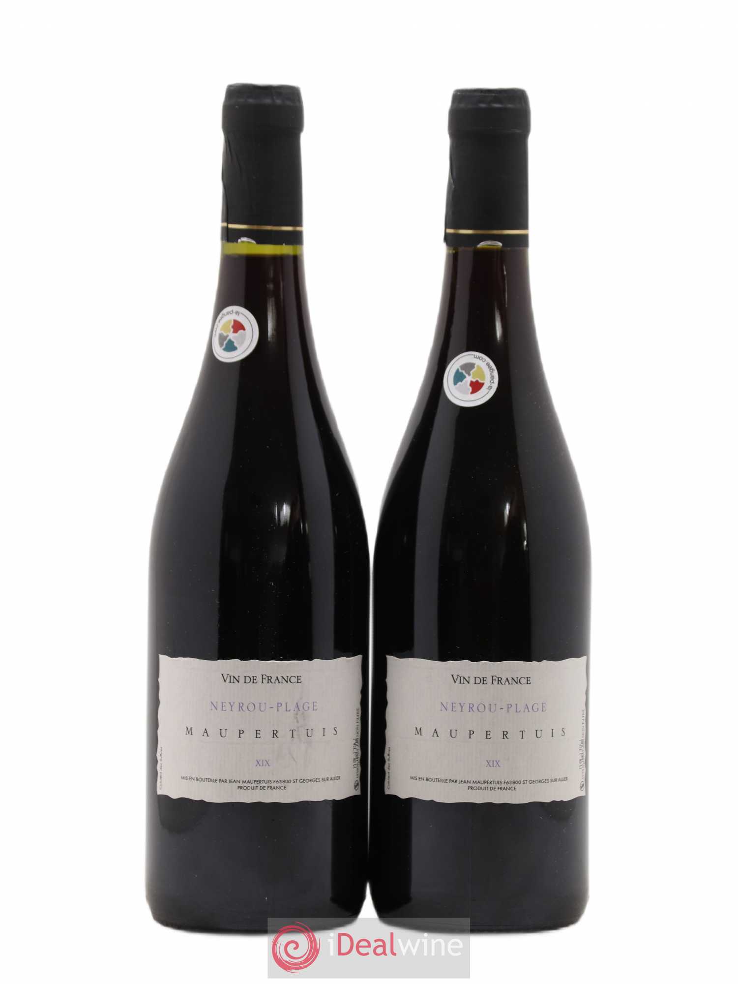 Vin de France Neyrou Plage Jean Maupertuis 2019 - Lot de 2 bouteilles - 0