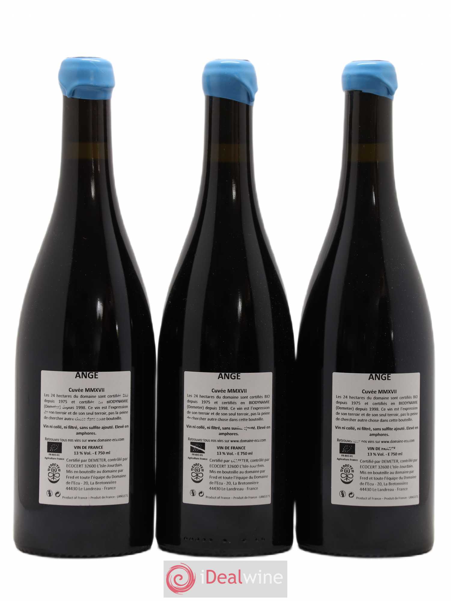 Vin de France Ange Domaine de L'Ecu 2017 - Lot de 3 bouteilles - 1