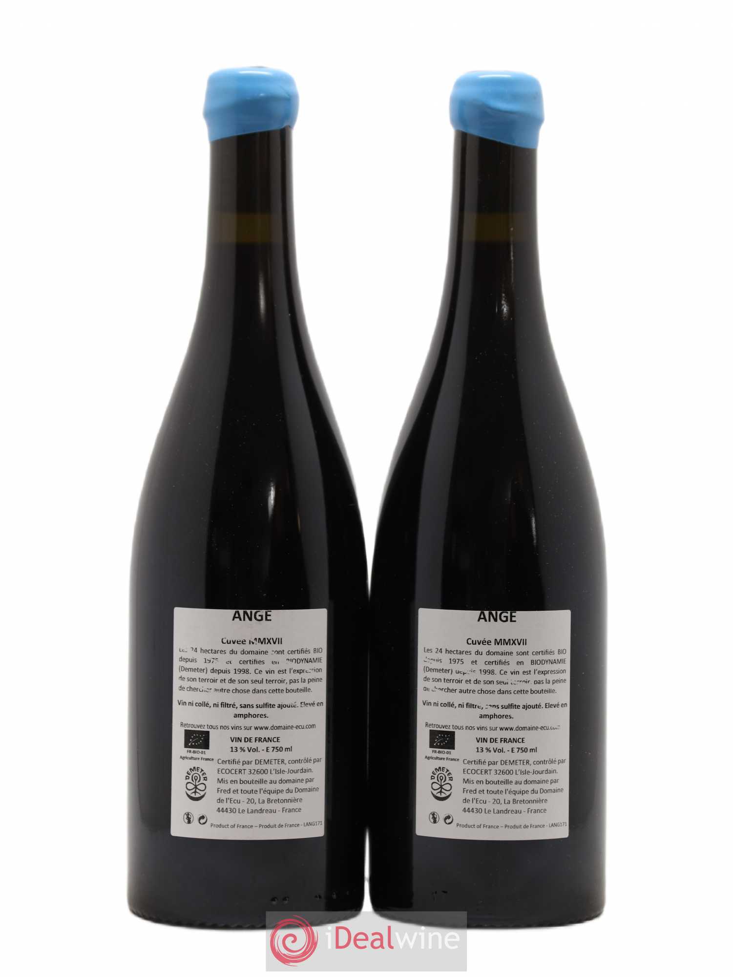 Vin de France Ange Domaine de L'Ecu 2017 - Lot de 2 bouteilles - 1