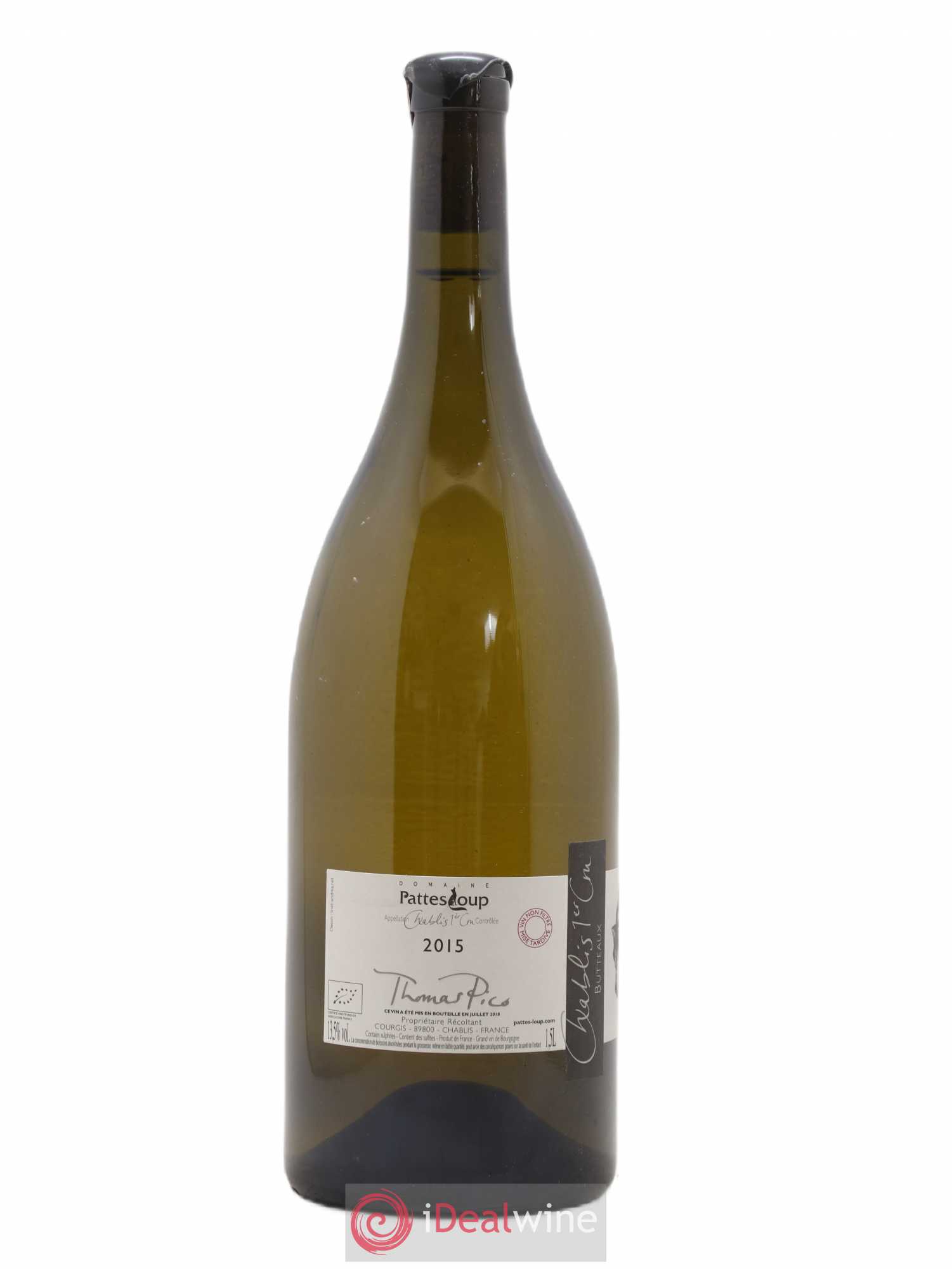Chablis 1er Cru Butteaux Pattes Loup (Domaine) 2015 - Lot de 1 magnum - 1