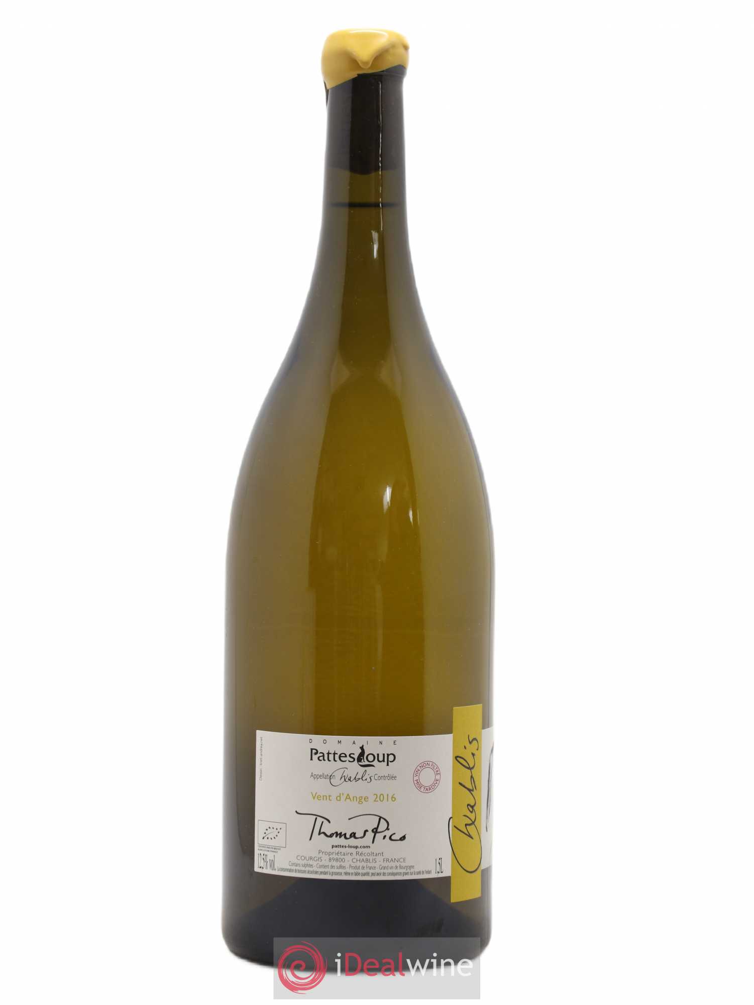 Chablis Vent d'Ange Pattes Loup (Domaine) 2016 - Lot de 1 magnum - 1