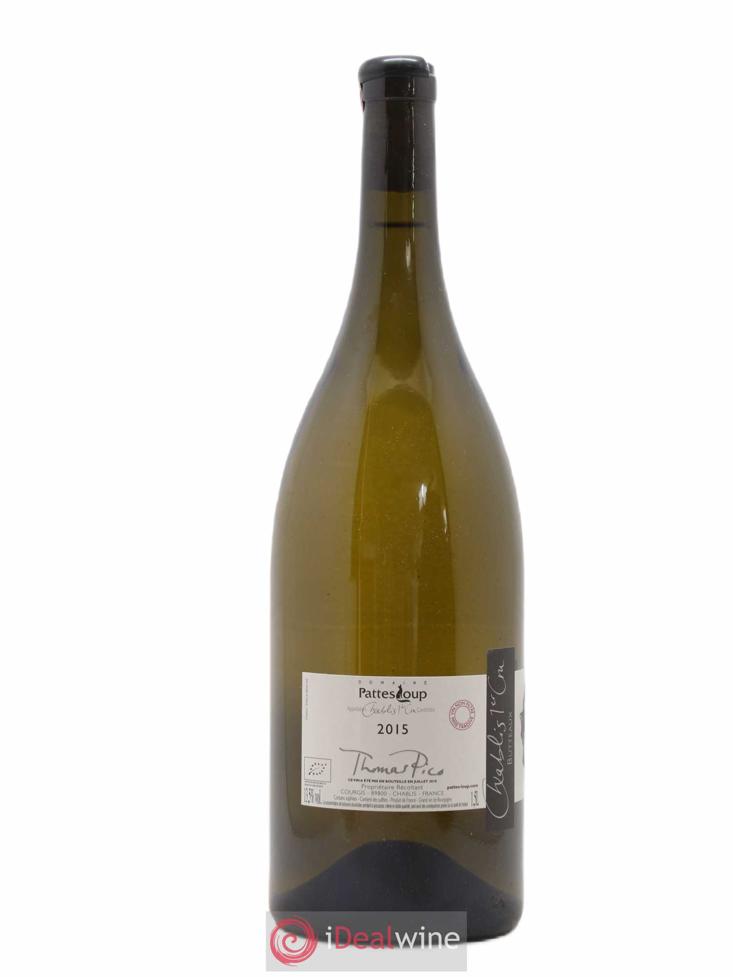 Chablis 1er Cru Butteaux Pattes Loup (Domaine) 2015 - Lot de 1 magnum - 1