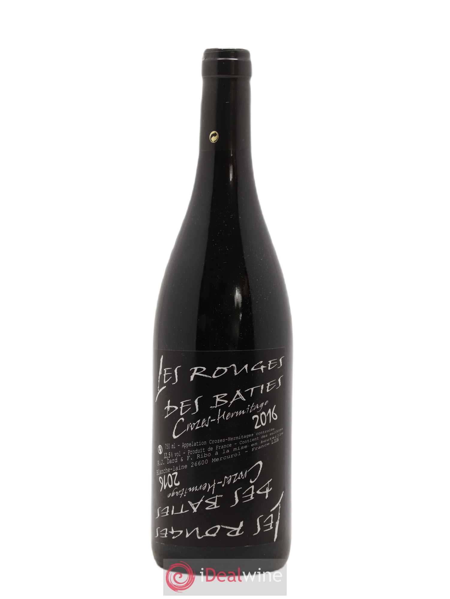 Crozes-Hermitage Les Rouges des Bâties Dard et Ribo (Domaine) 2016 - Lotto di 1 bottiglia - 0