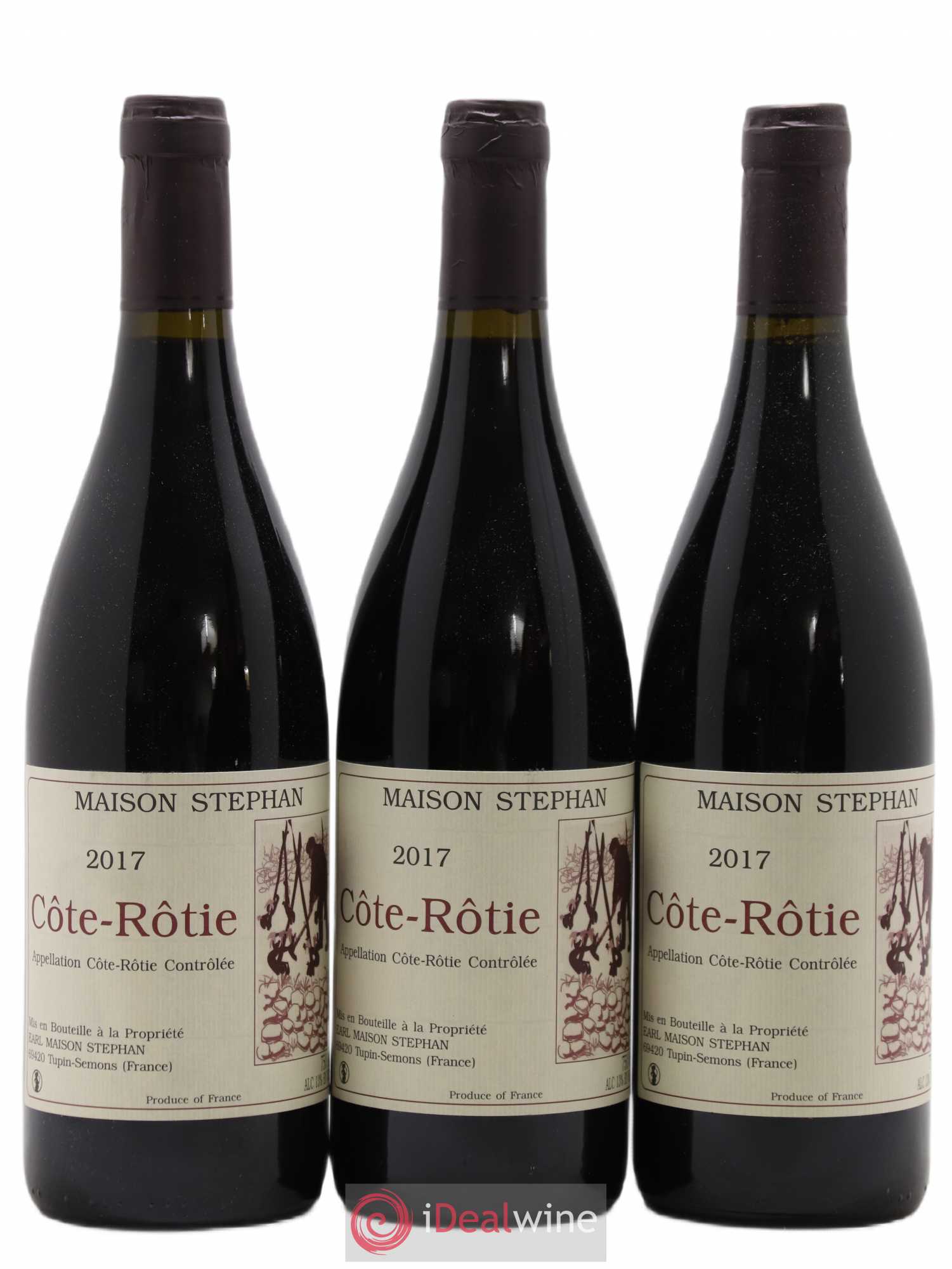 Côte-Rôtie Jean-Michel Stephan 2017 - Lot de 3 bouteilles - 0