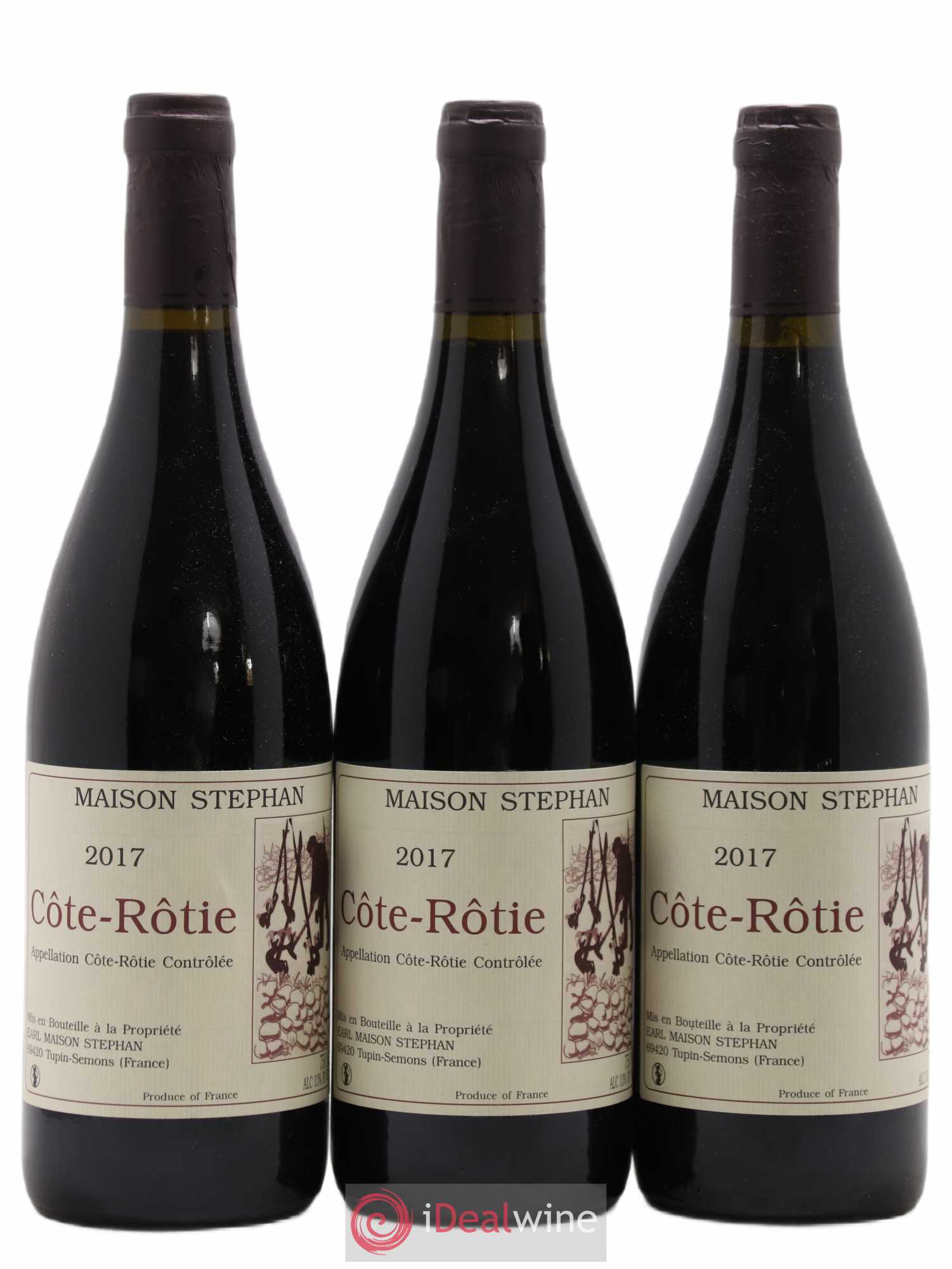 Côte-Rôtie Jean-Michel Stephan 2017 - Lot de 3 bouteilles - 0