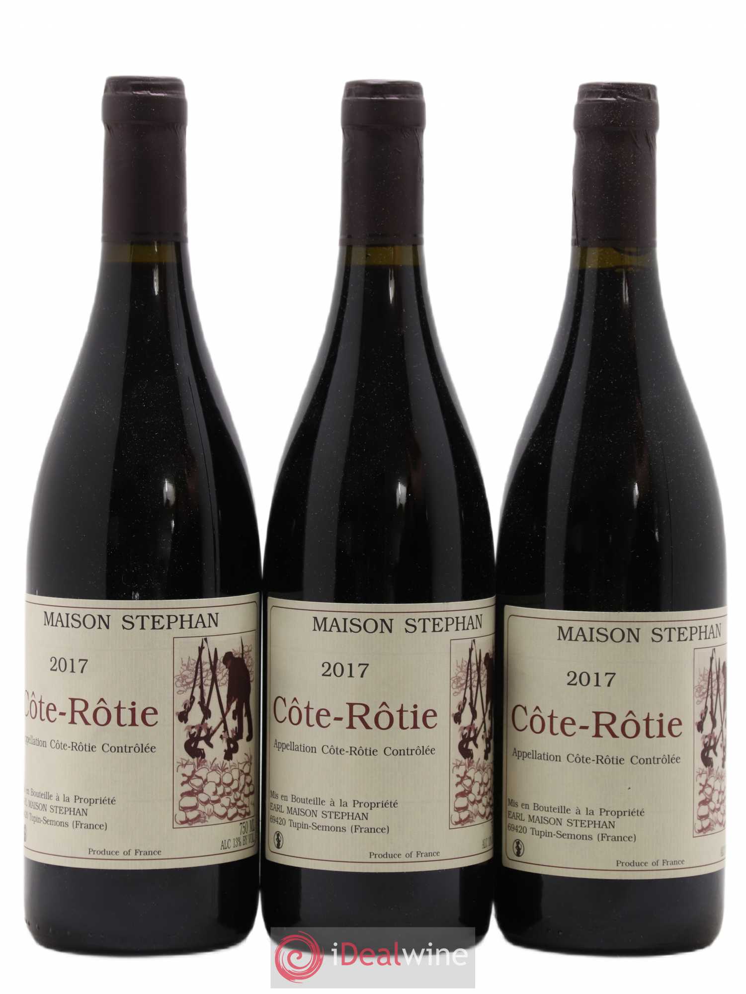 Côte-Rôtie Jean-Michel Stephan 2017 - Lot de 3 bouteilles - 0