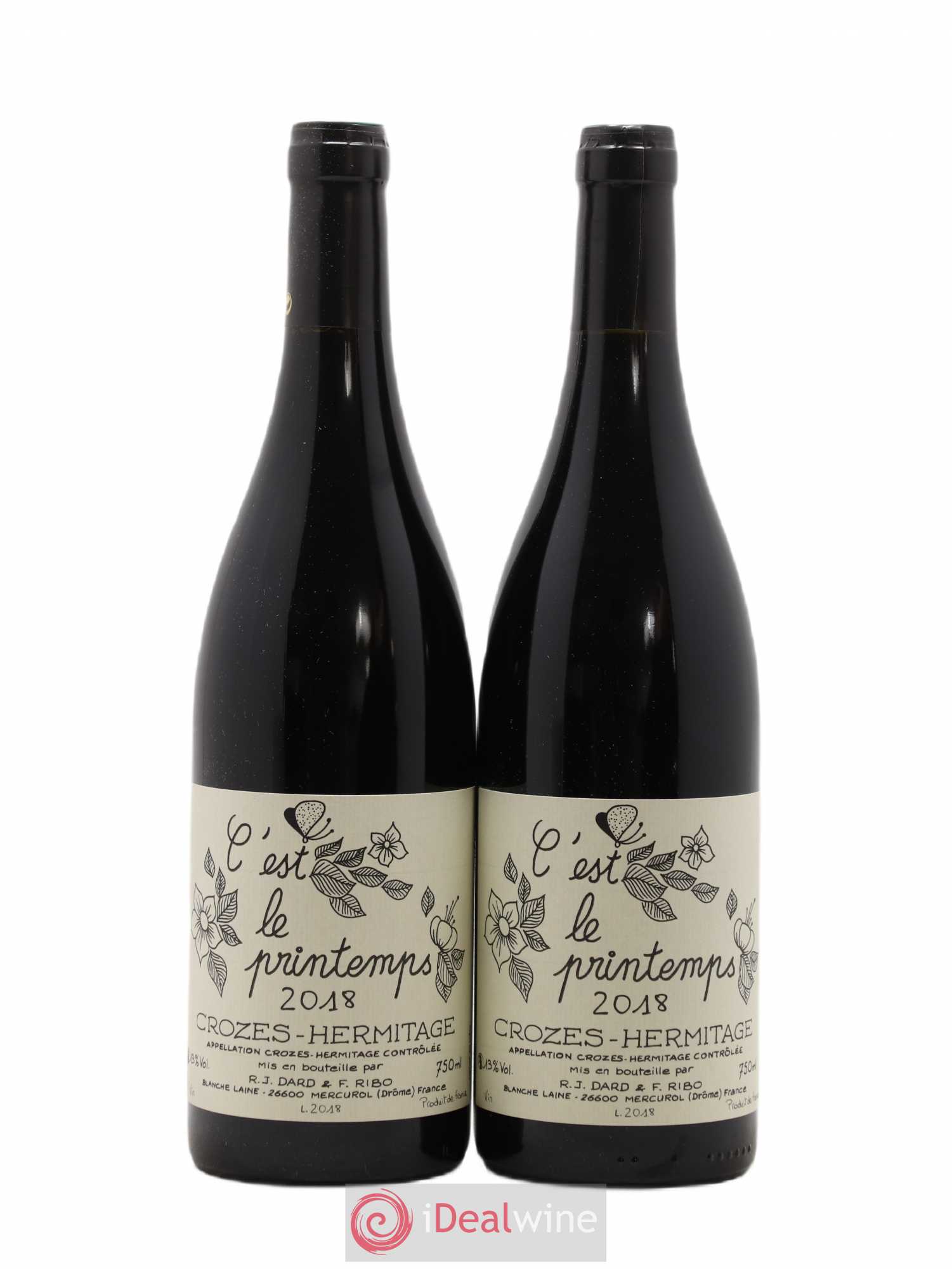 Crozes-Hermitage Dard et Ribo (Domaine) C'Est Le Printemps 2018 - Lot de 2 bouteilles - 0