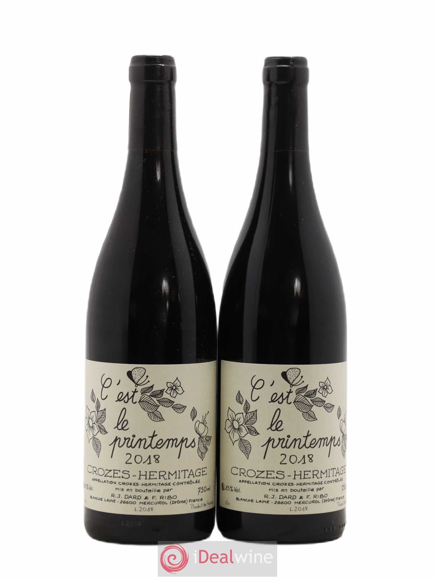 Crozes-Hermitage Dard et Ribo (Domaine) C'Est Le Printemps 2018 - Lot de 2 bouteilles - 0