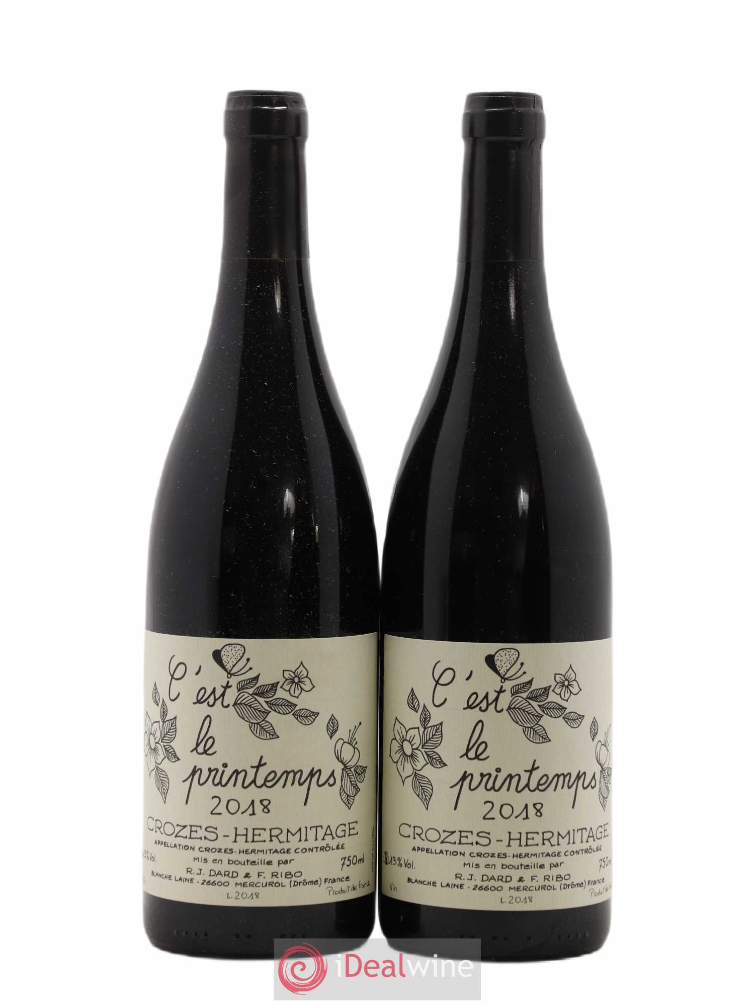 Crozes-Hermitage Dard et Ribo (Domaine) C'Est Le Printemps 2018 - Lot de 2 bouteilles - 0