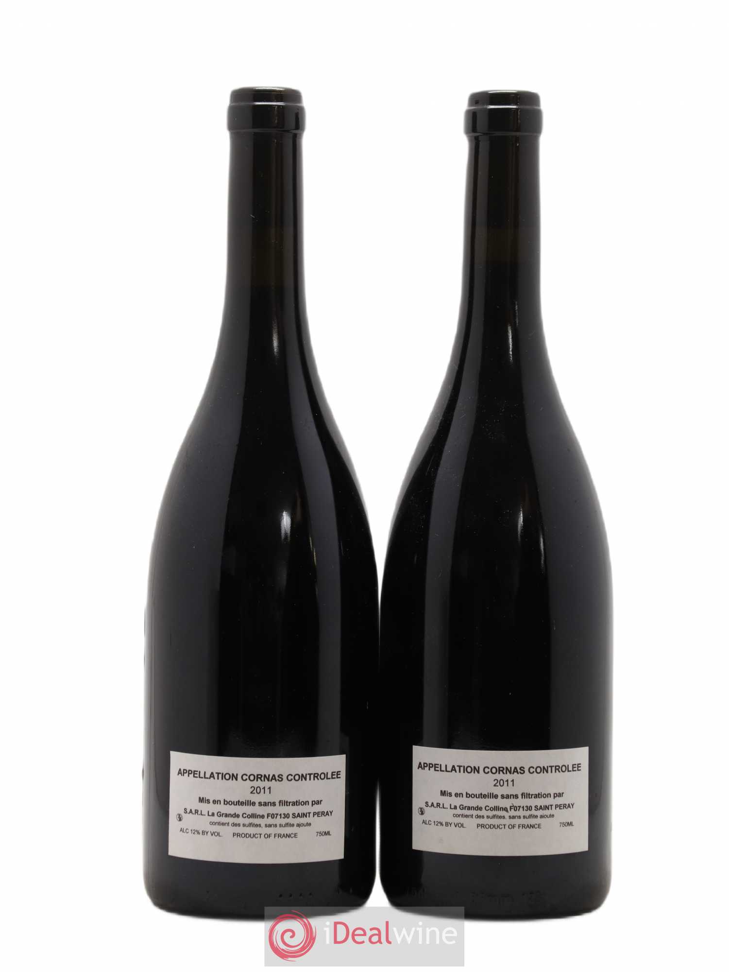 Cornas Hirotake Ooka - Domaine La Grande Colline 2011 - Lot de 2 bouteilles - 1