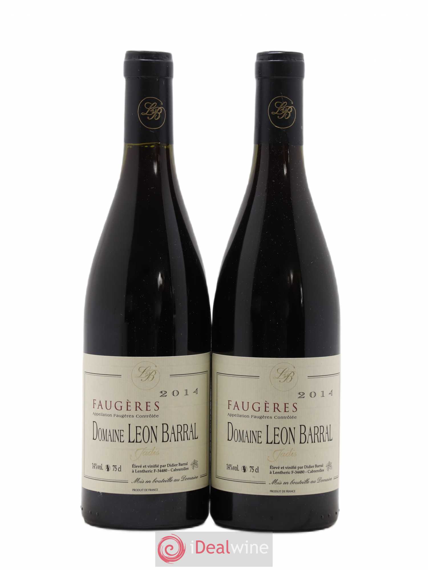 Faugères Jadis Domaine Léon Barral 2014 - Lot de 2 bouteilles - 0