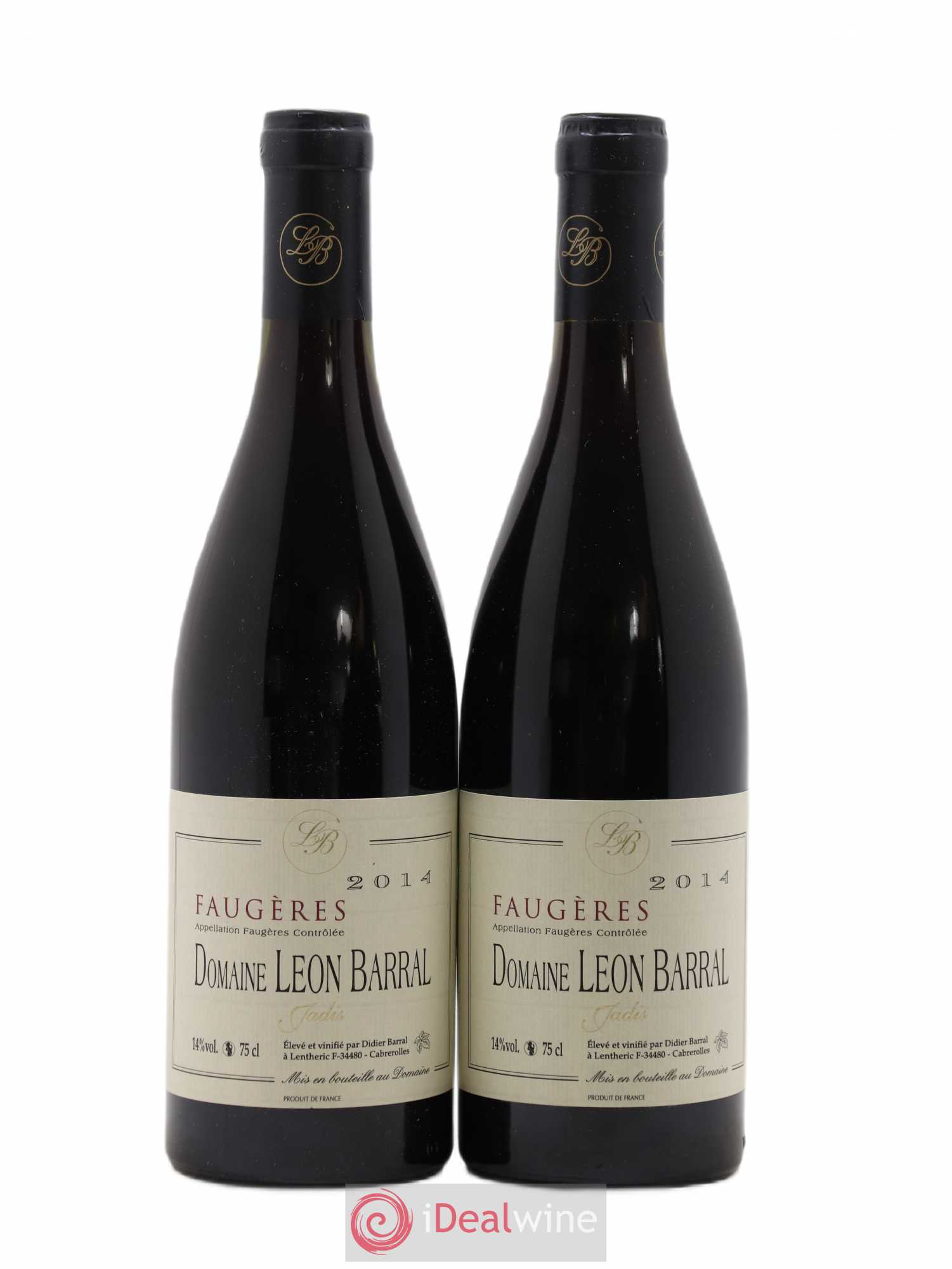 Faugères Jadis Domaine Léon Barral 2014 - Lot de 2 bouteilles - 0