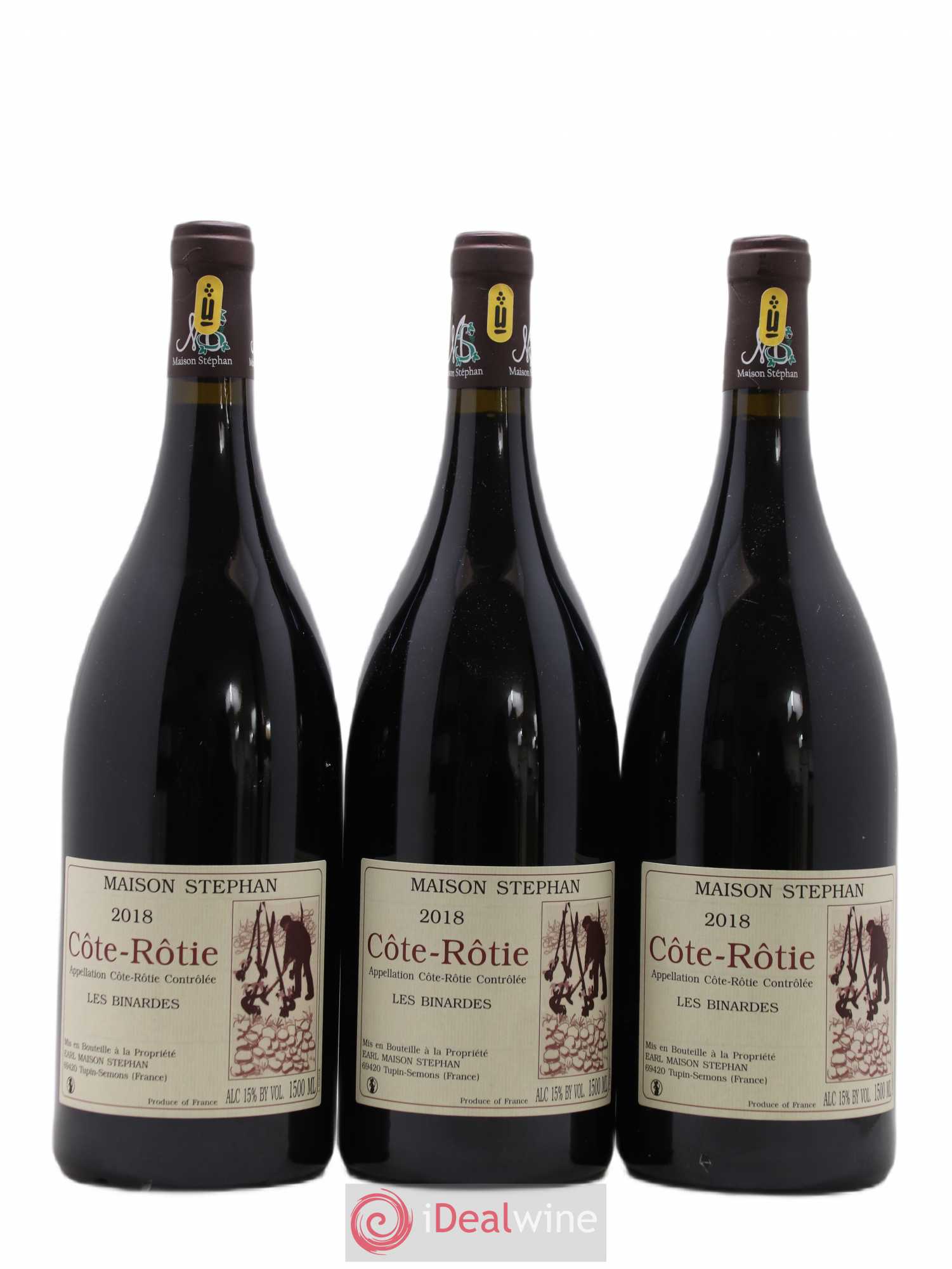 Côte-Rôtie Les Binardes Jean-Michel Stephan 2018 - Lot de 3 magnums - 0