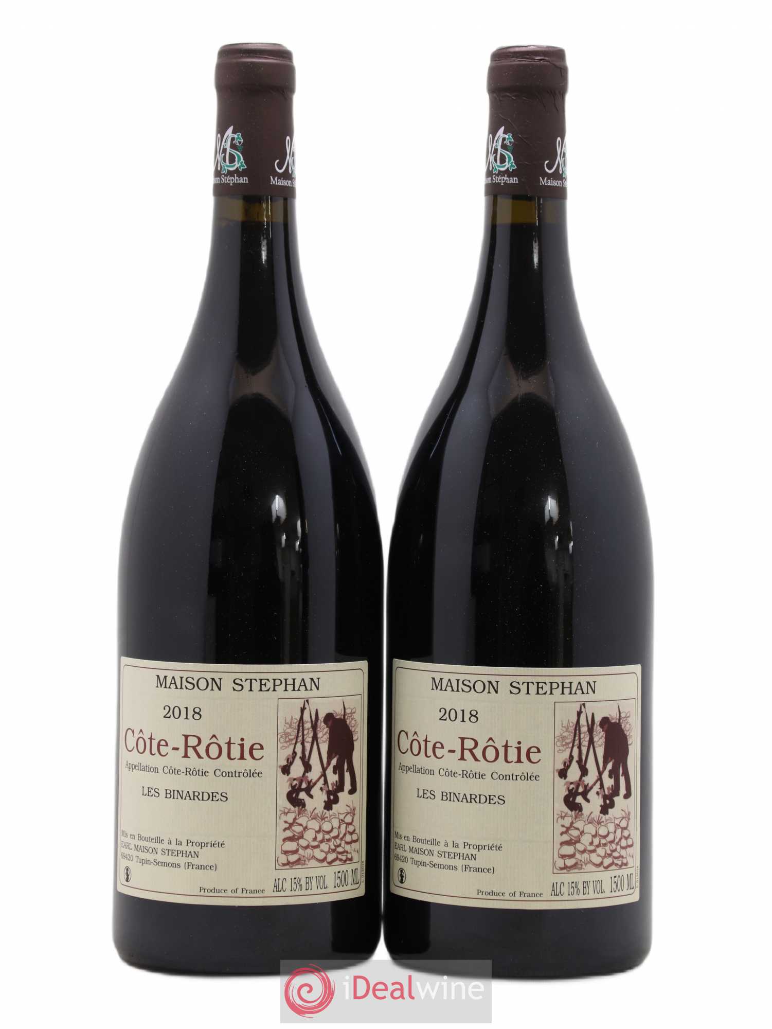 Côte-Rôtie Les Binardes Jean-Michel Stephan 2018 - Lot de 2 magnums - 0