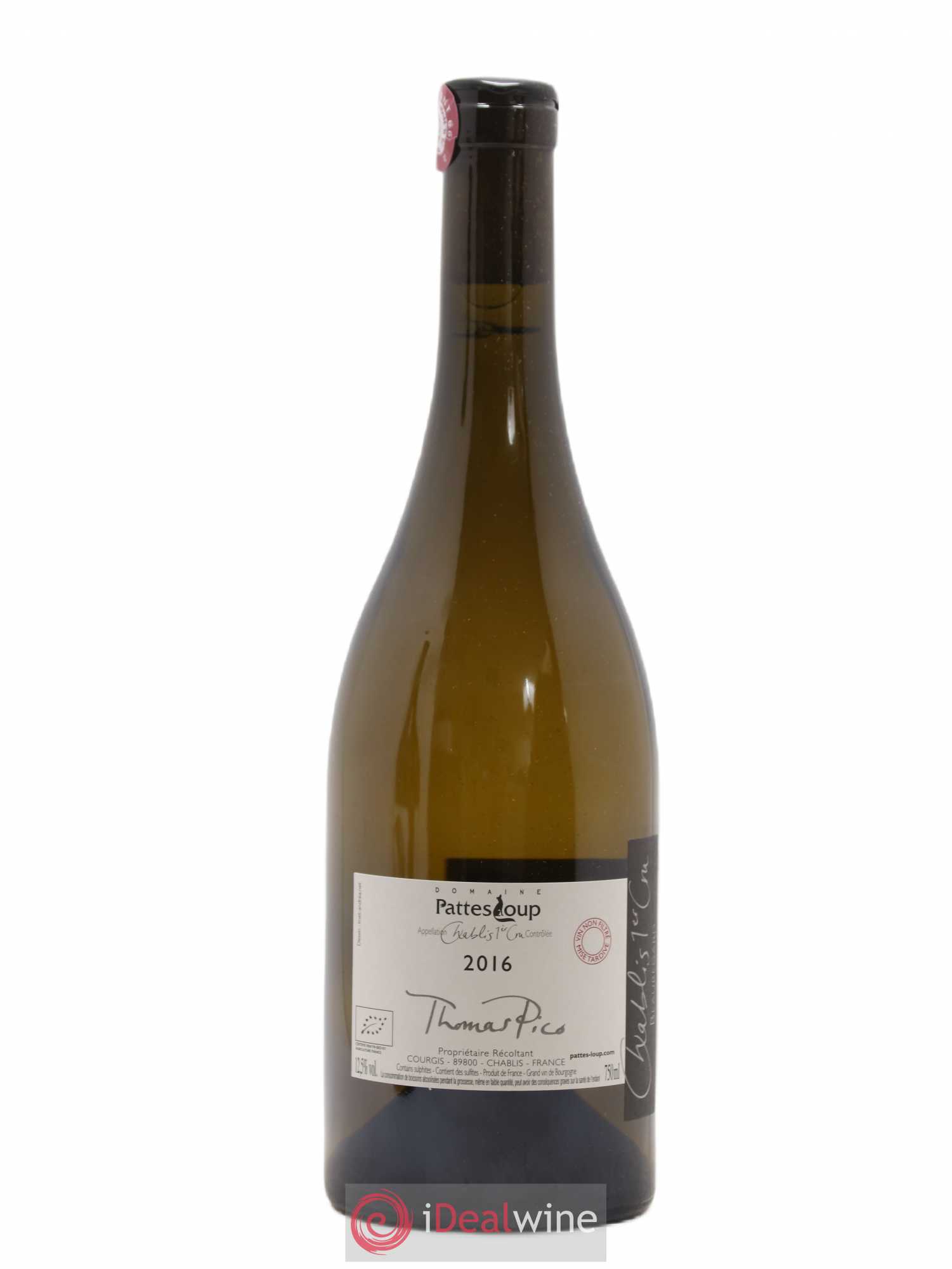 Chablis 1er Cru Beauregard Pattes Loup (Domaine) 2016 - Lot de 1 bouteille - 1