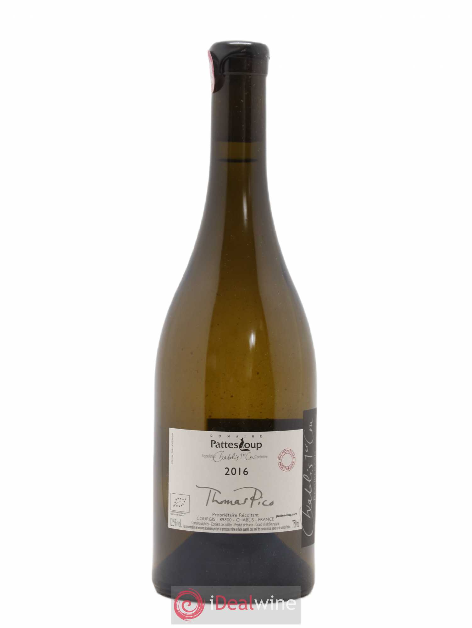 Chablis 1er Cru Beauregard Pattes Loup (Domaine) 2016 - Lot de 1 bouteille - 1
