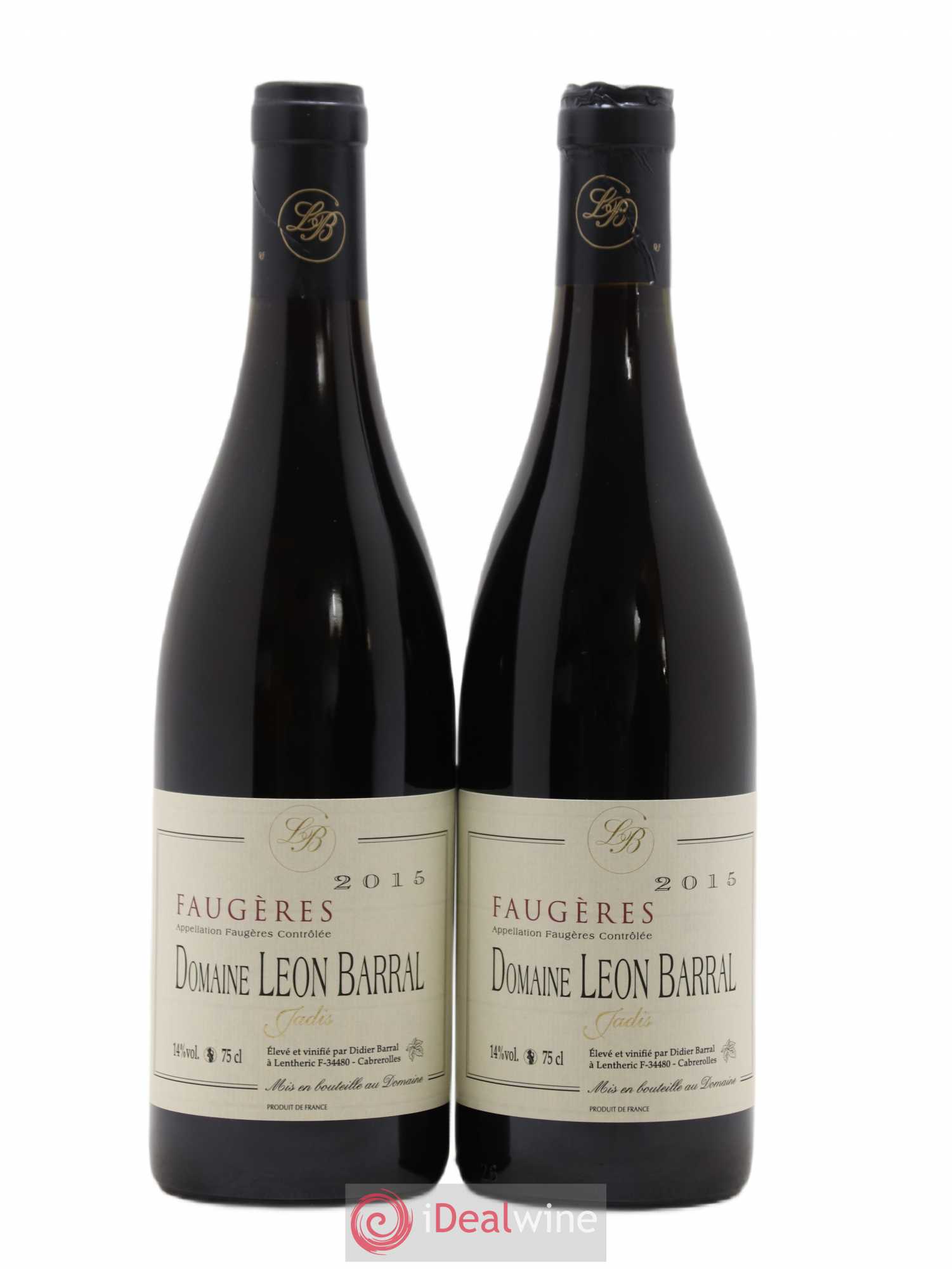 Faugères Jadis Domaine Léon Barral 2015 - Lot de 2 bouteilles - 0