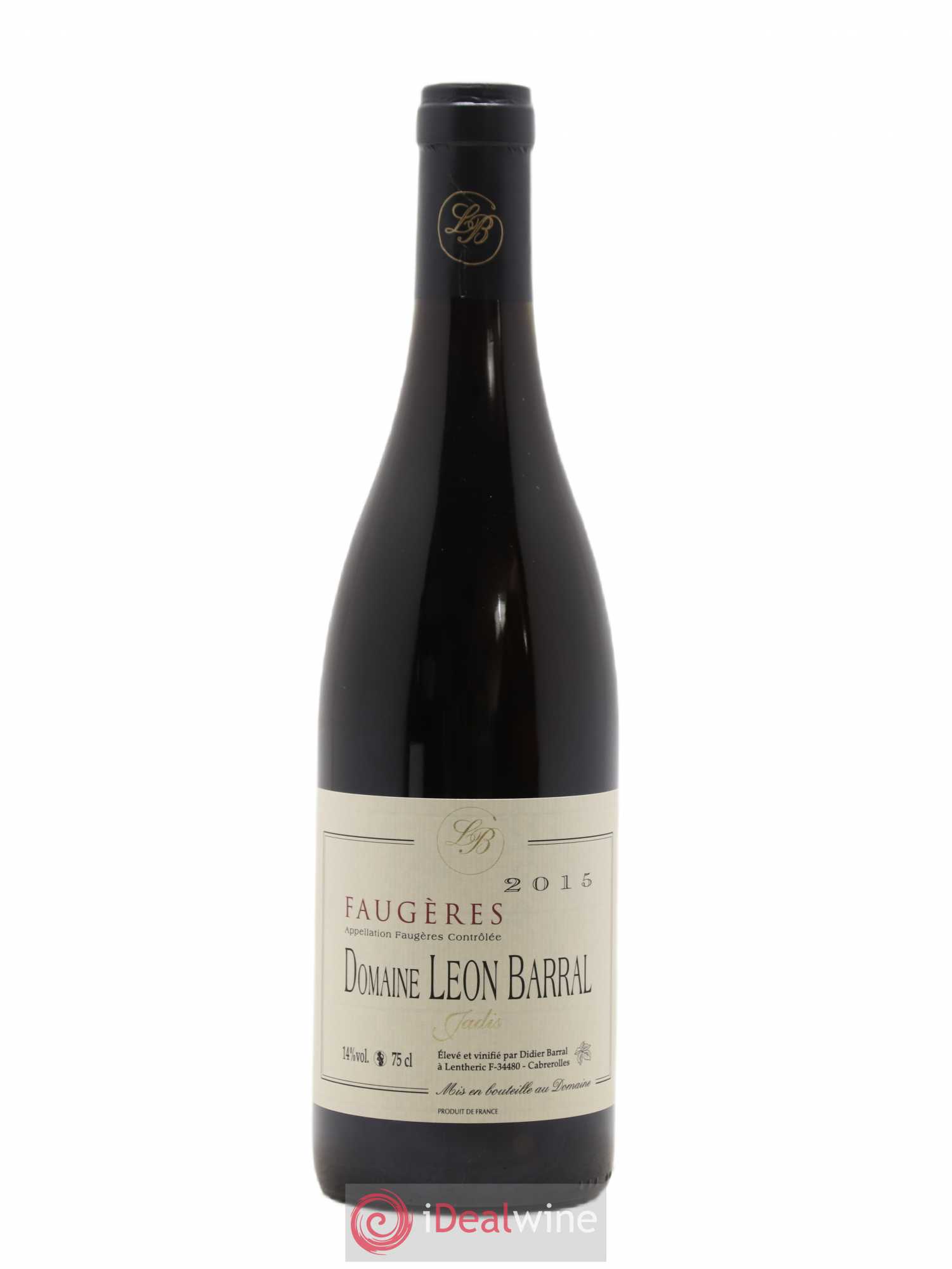 Faugères Jadis Domaine Léon Barral 2015 - Lot de 1 bouteille - 0