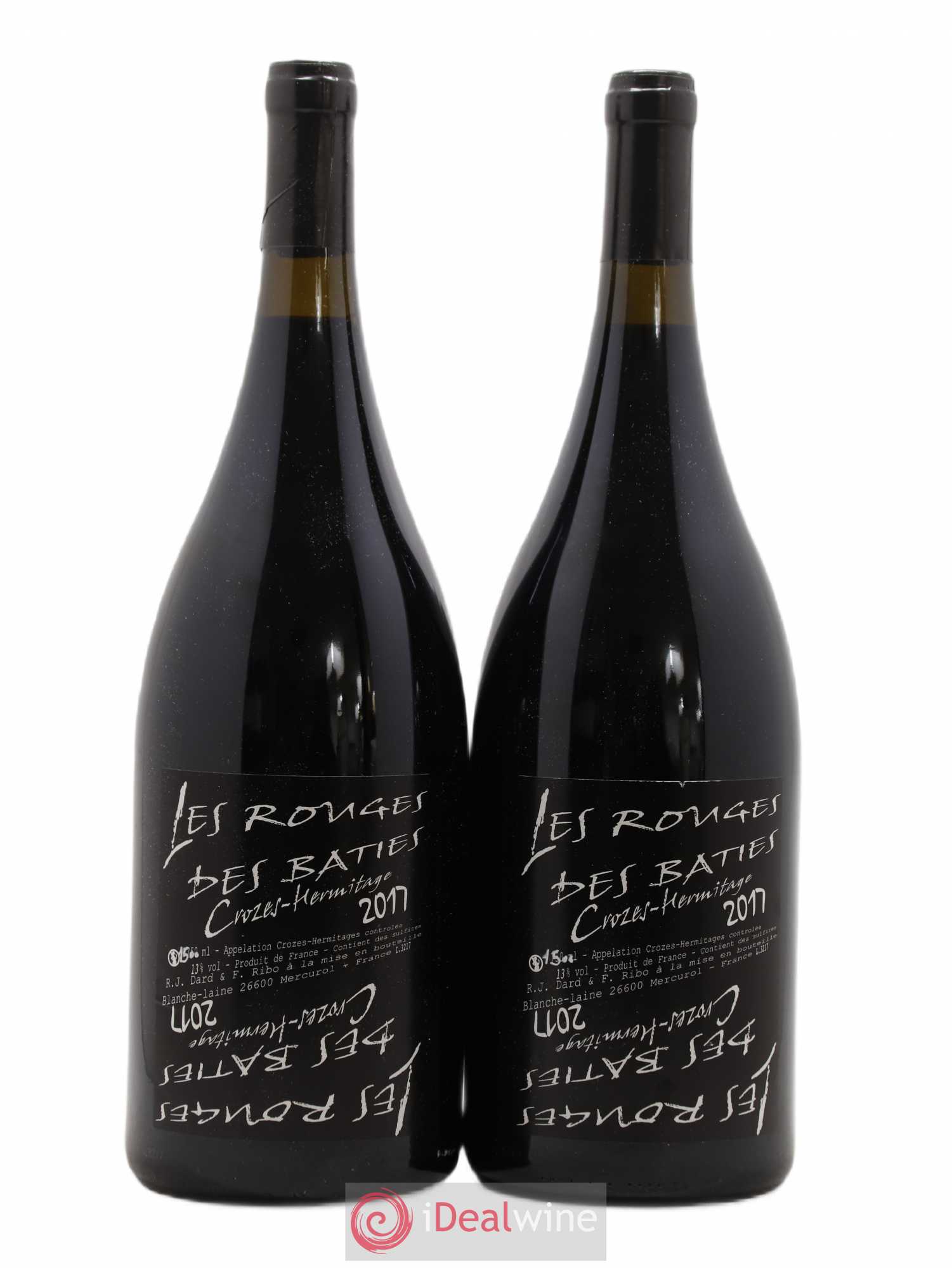 Crozes-Hermitage Les Rouges des Bâties Dard et Ribo (Domaine) 2017 - Lotto di 2 magnum - 0