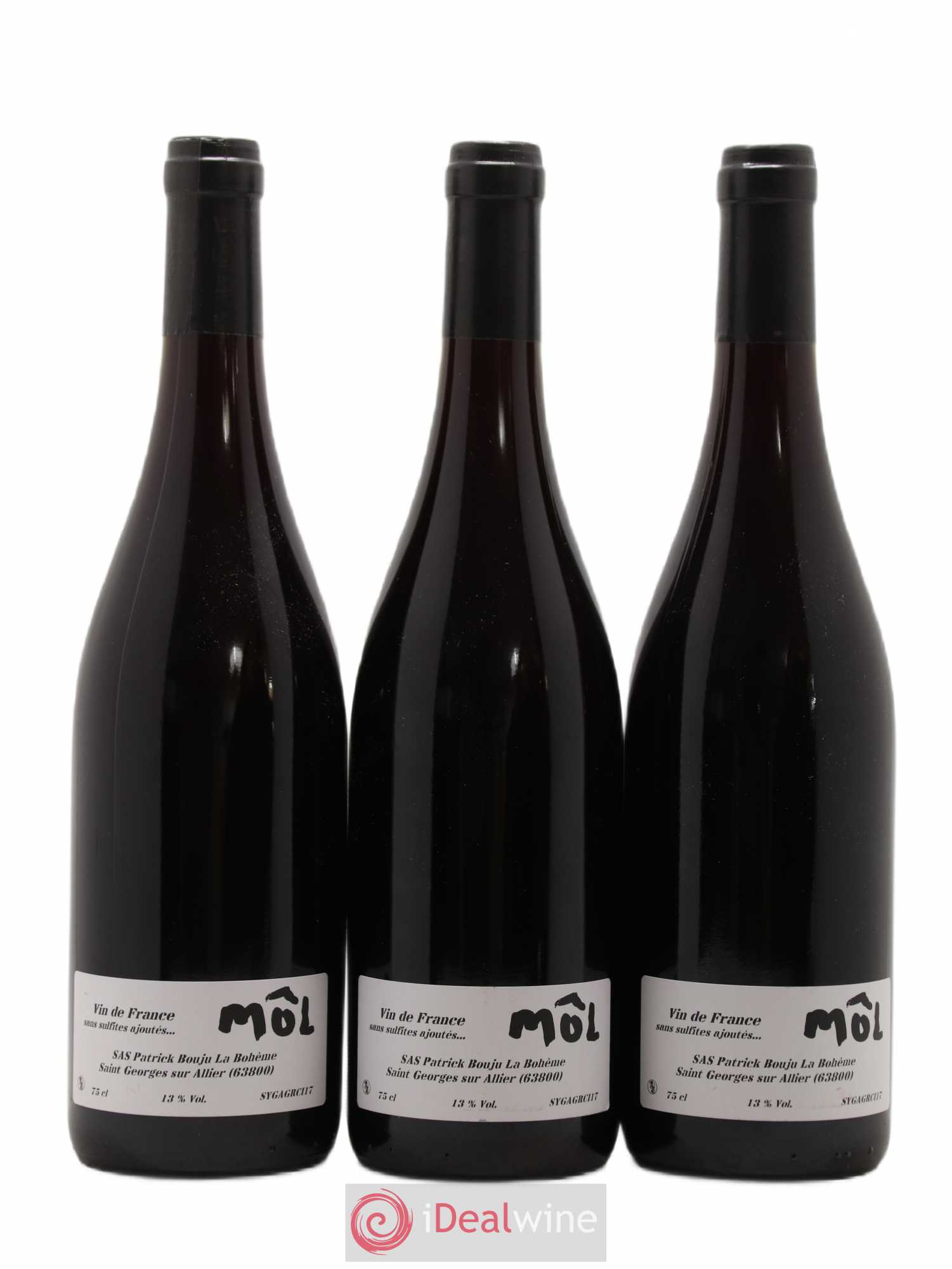 Vin de France Môl Patrick Bouju - La Bohème 2017 - Lot de 3 bouteilles - 1