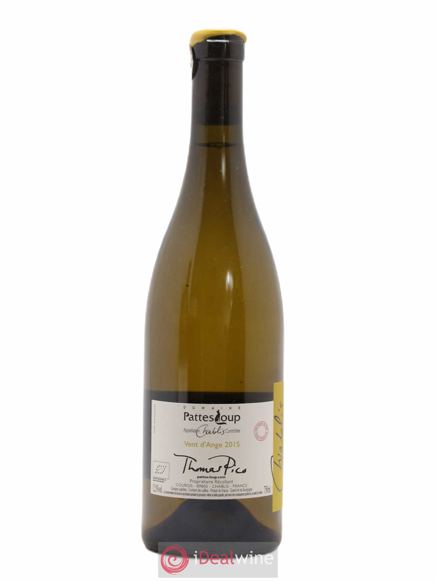 Chablis Vent d'Ange Pattes Loup (Domaine) 2015 - Lot de 1 bouteille - 1