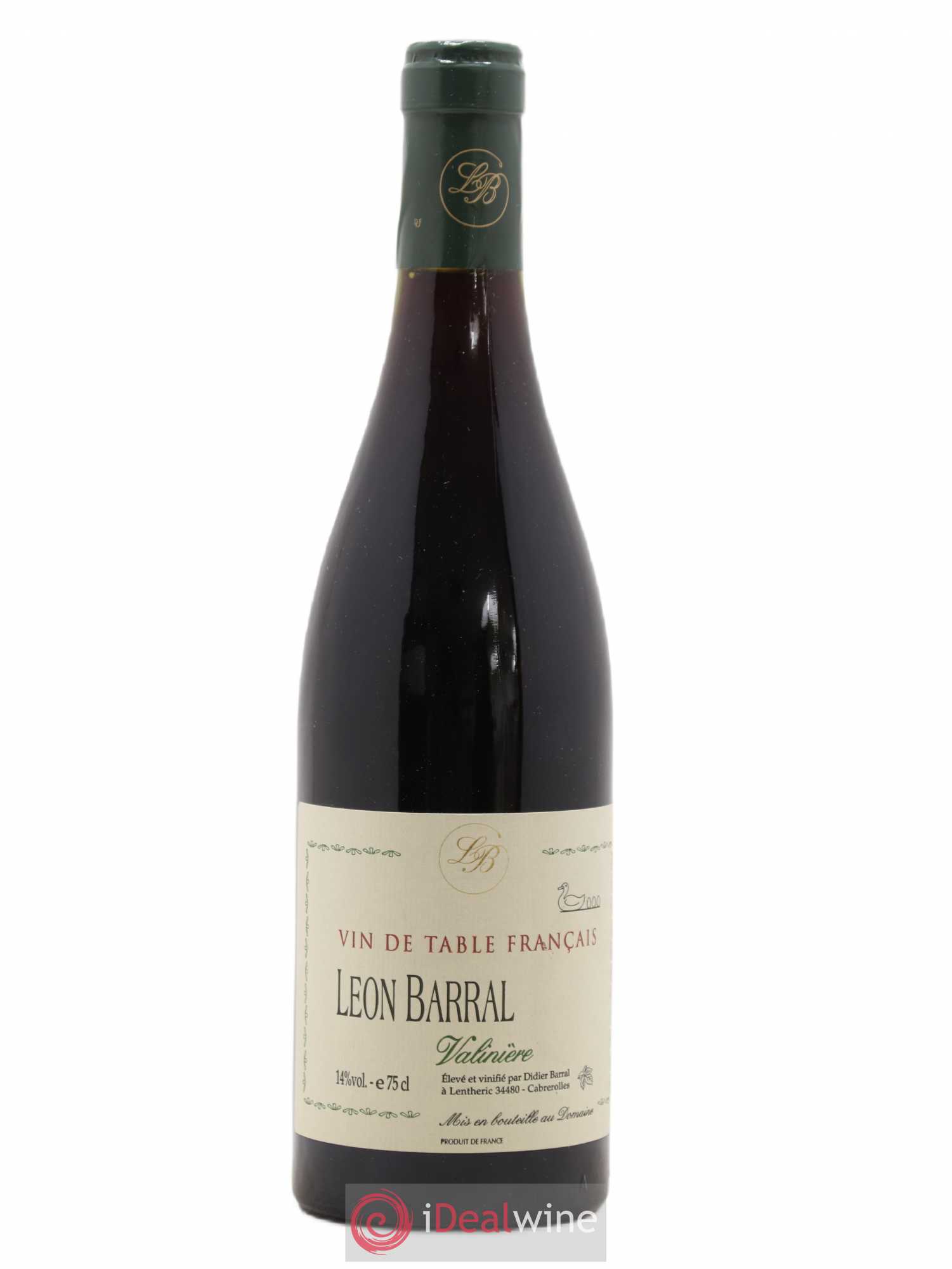 Faugères Valinière Domaine Léon Barral 2000 - Lot de 1 bouteille - 0