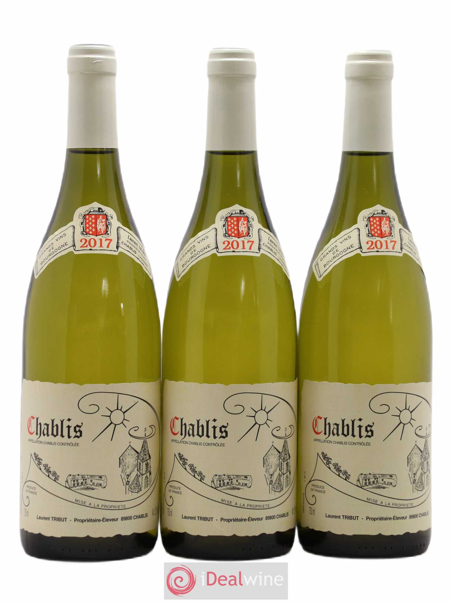 Chablis Laurent Tribut 2017 - Posten von 3 Flaschen - 0