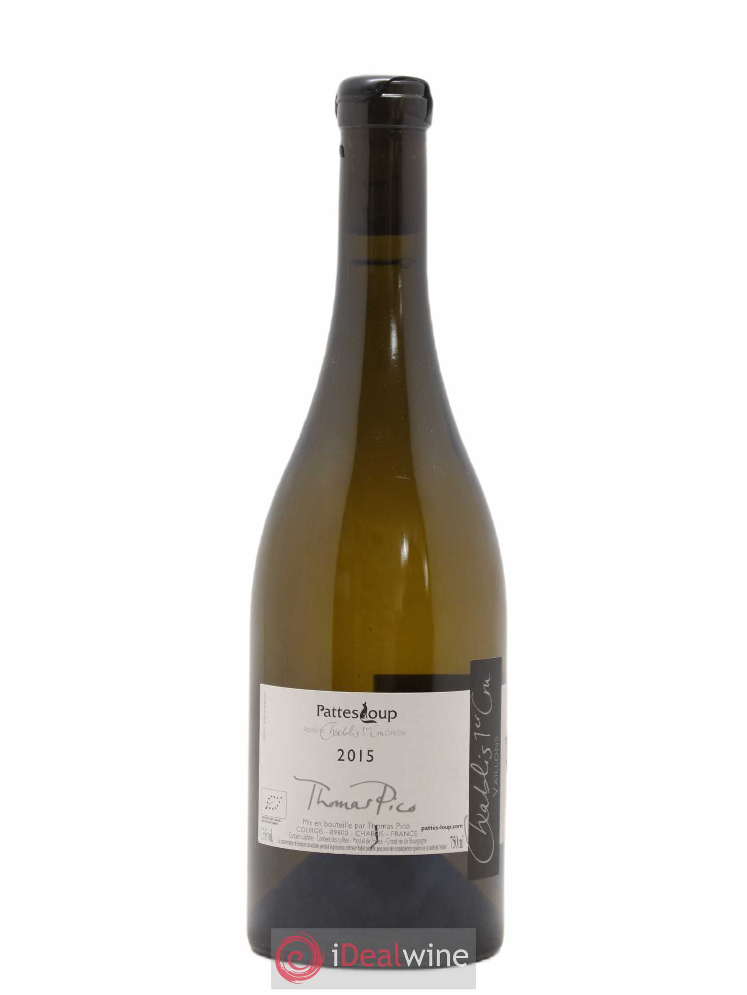 Chablis 1er Cru Vaillons Pattes Loup (Domaine) 2015 - Lot de 1 bouteille - 1