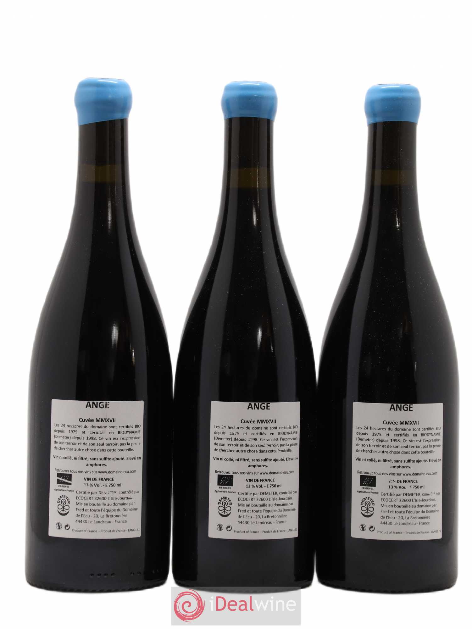 Vin de France Ange Domaine de L'Ecu 2017 - Lot de 3 bouteilles - 1