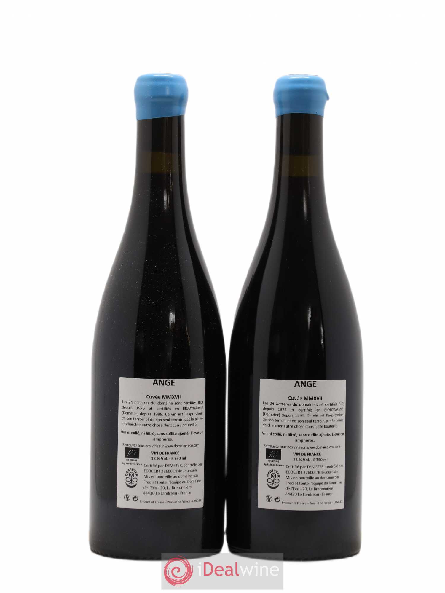 Vin de France Ange Domaine de L'Ecu 2017 - Lot de 2 bouteilles - 1