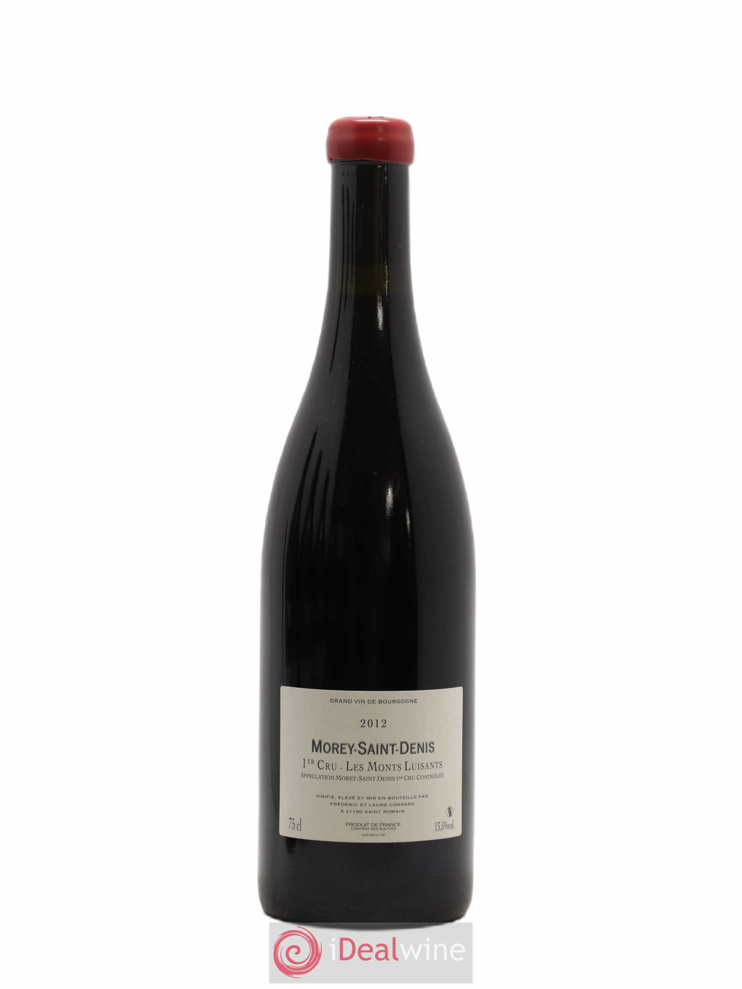 Morey-Saint-Denis 1er Cru Les Monts Luisants Frédéric Cossard 2012 - Lot de 1 bouteille - 1