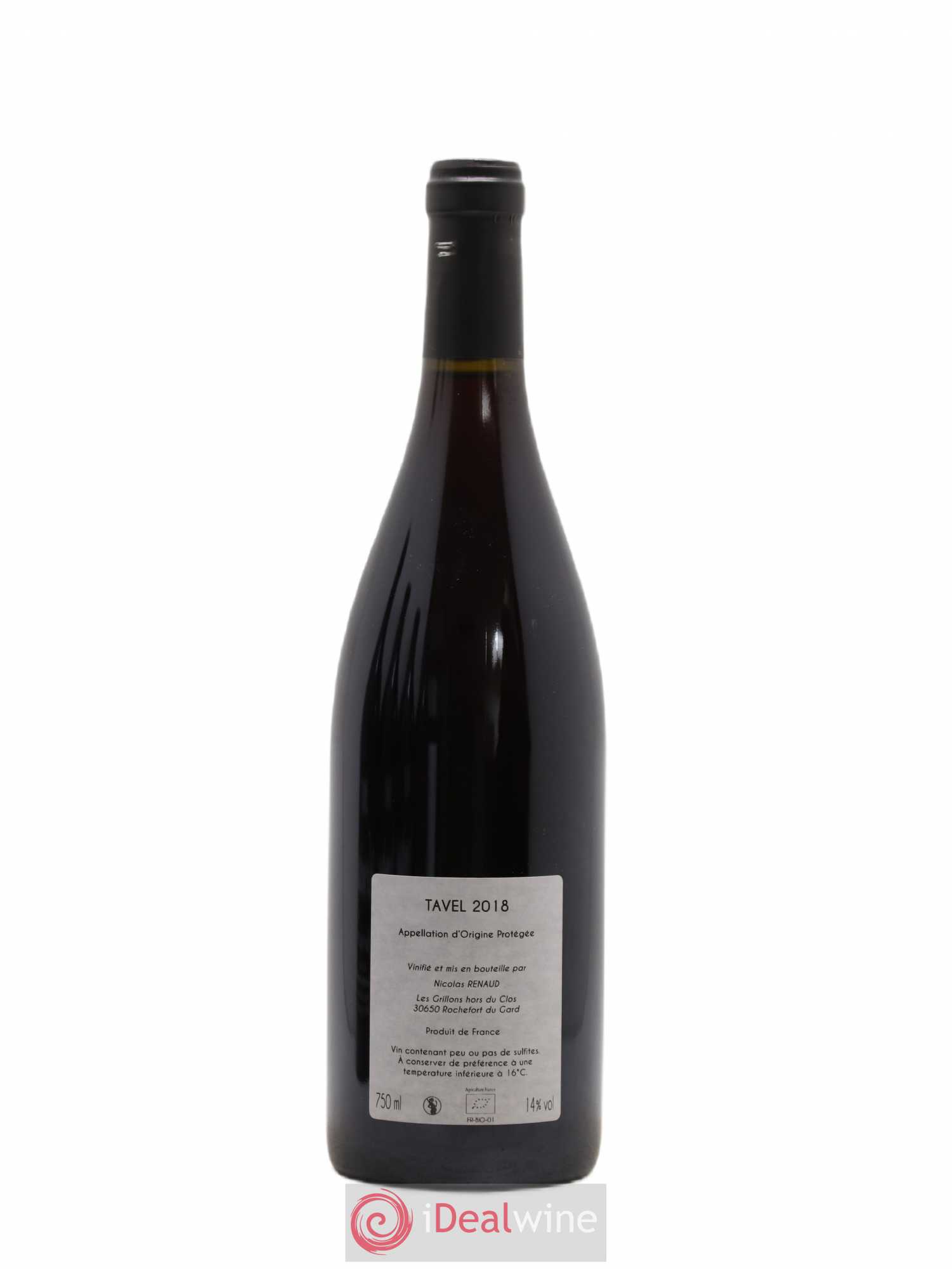 Tavel Clos des Grillons 2018 - Lot de 1 bouteille - 1