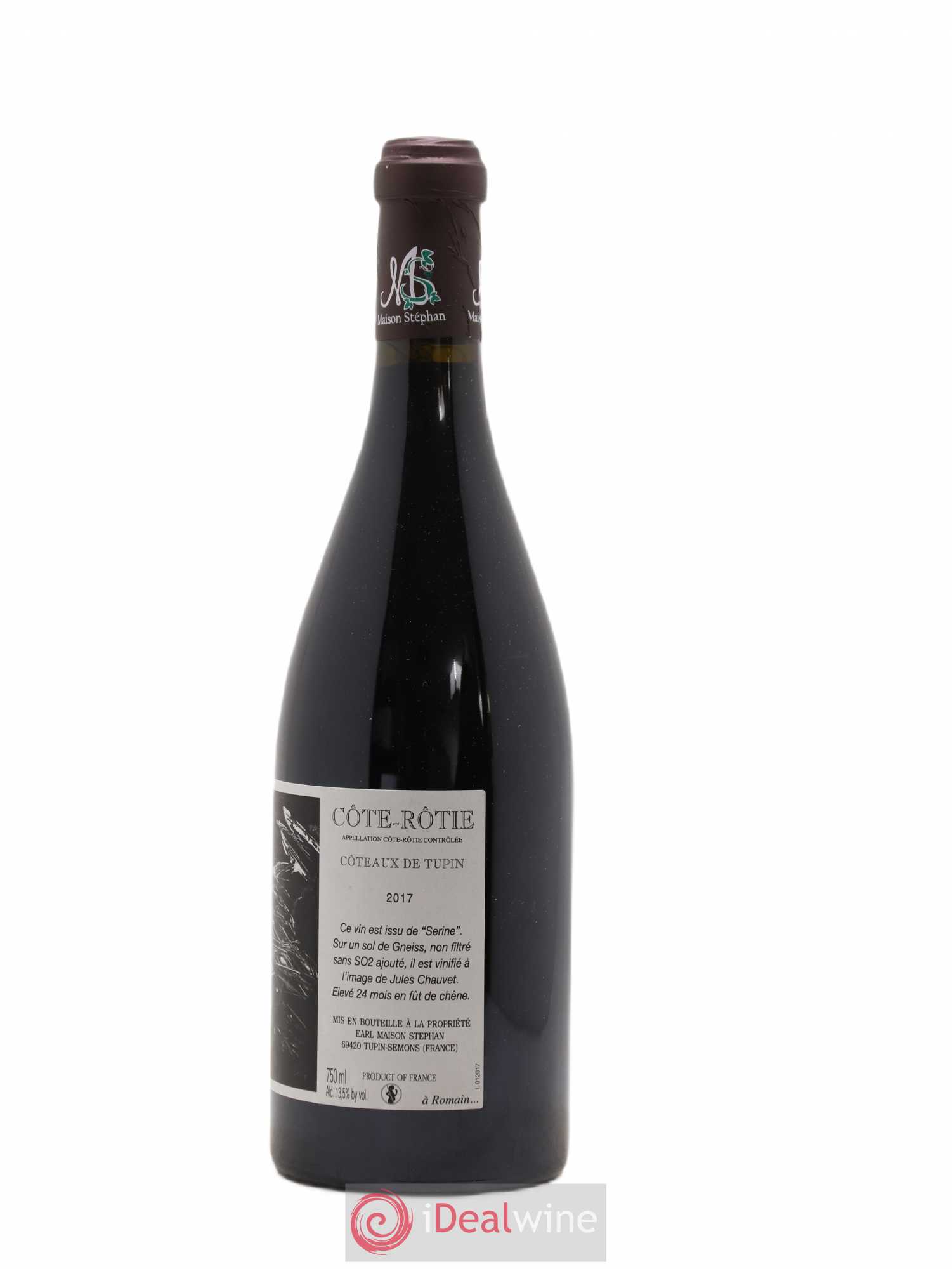 Côte-Rôtie Coteaux de Tupin Jean-Michel Stephan 2017 - Lot de 1 bouteille - 1