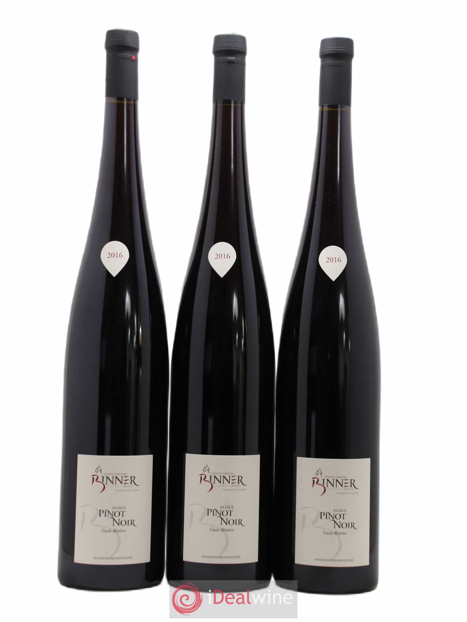 Alsace Pinot Noir Christian Binner Cuvée Béatrice 2016 - Lot de 3 magnums - 0