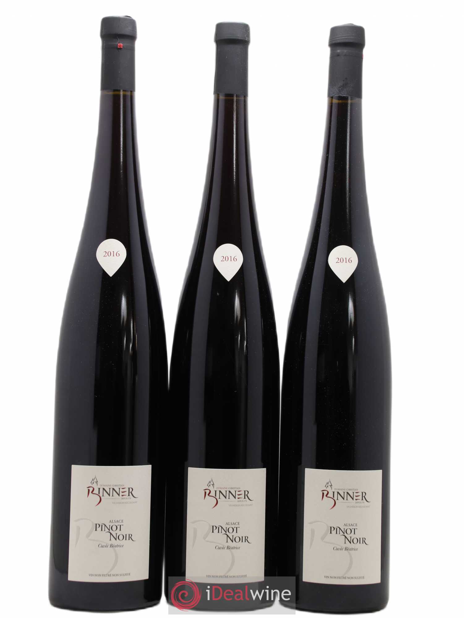 Alsace Pinot Noir Christian Binner Cuvée Béatrice 2016 - Lot de 3 magnums - 0