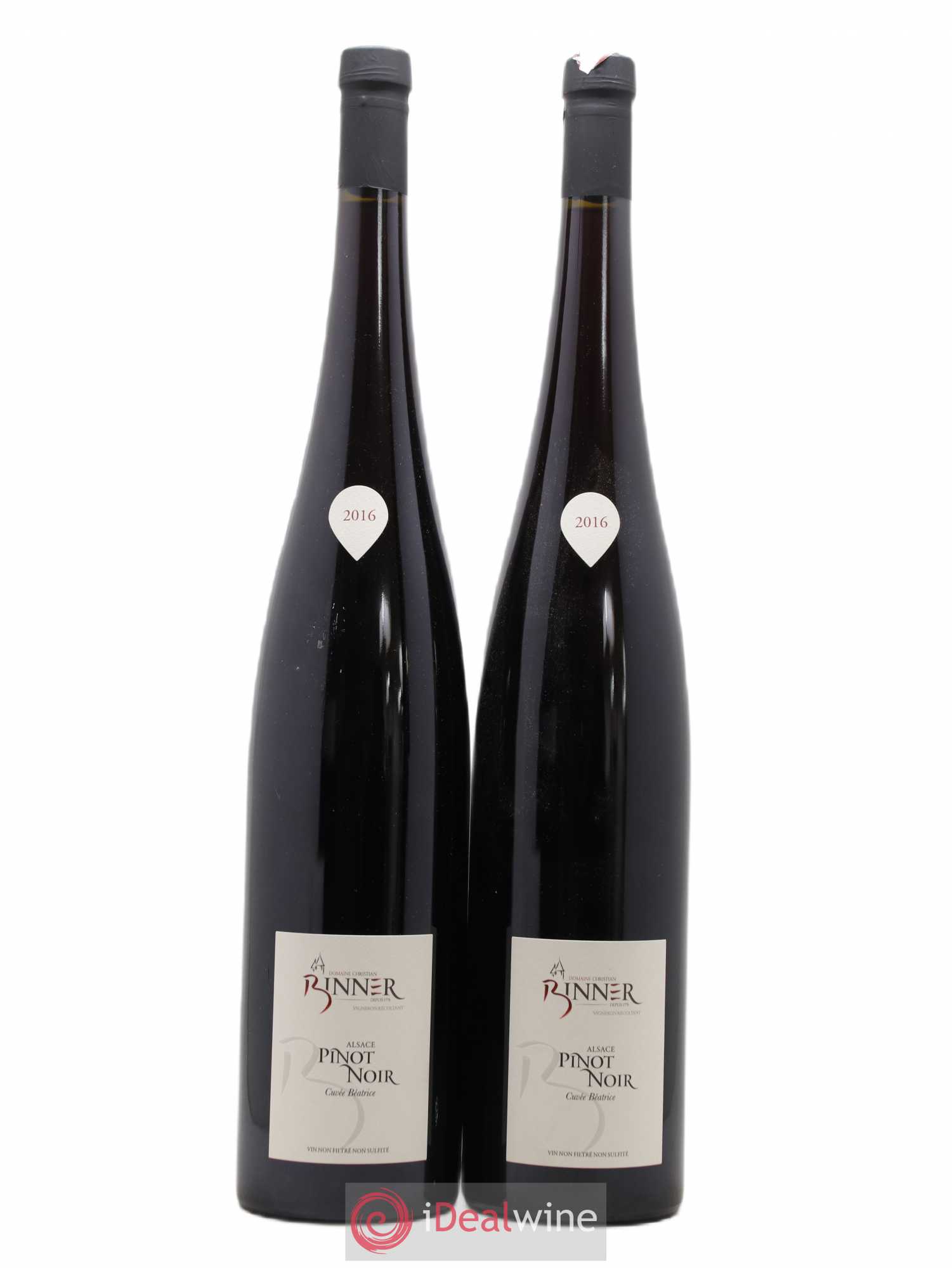 Alsace Pinot Noir Christian Binner Cuvée Béatrice 2016 - Lot de 2 magnums - 0
