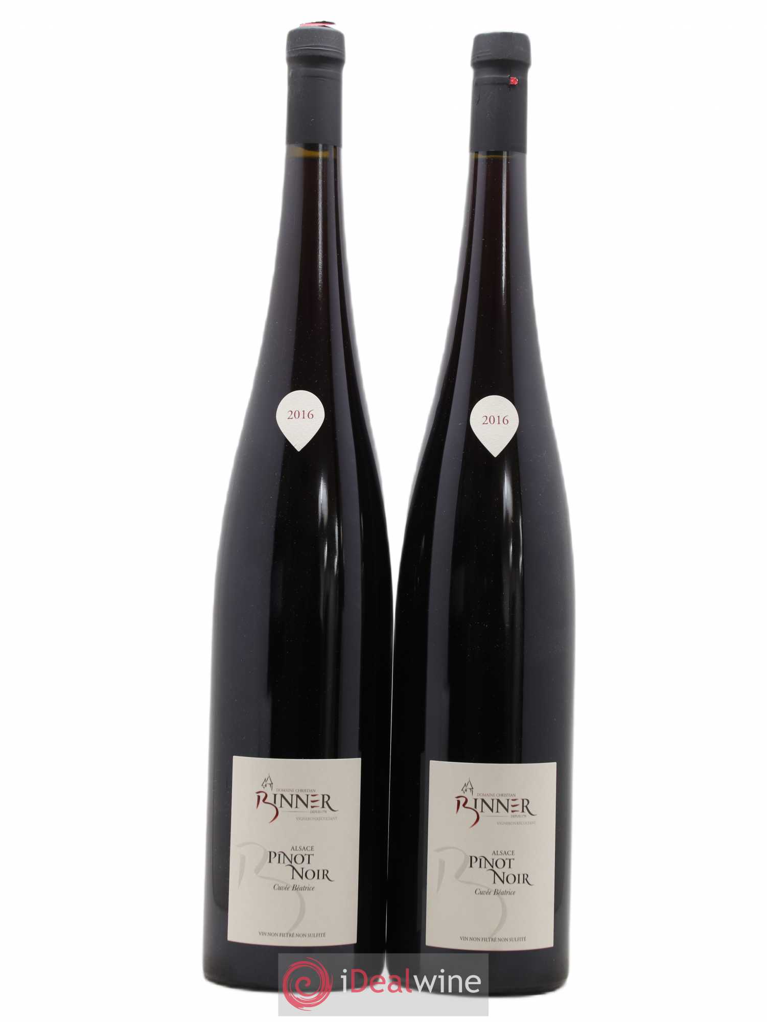 Alsace Pinot Noir Christian Binner Cuvée Béatrice 2016 - Lot de 2 magnums - 0